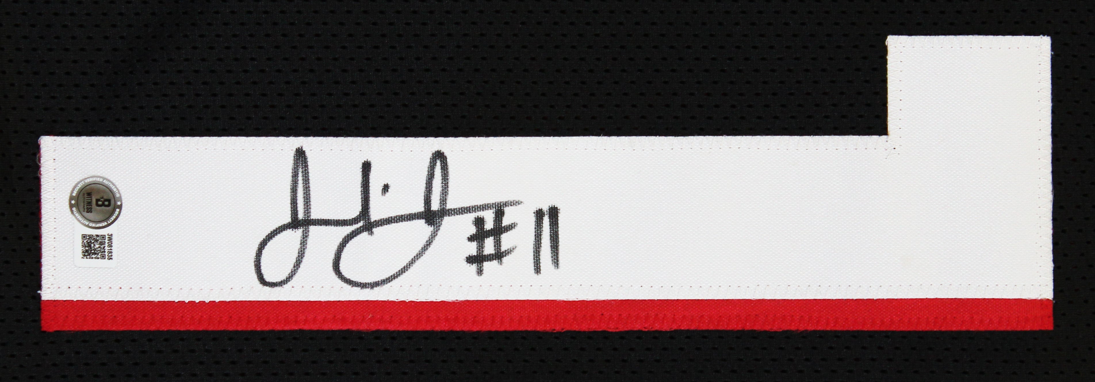 Julio Jones Authentic Signed Black Pro Style Jersey Autographed BAS Witnessed