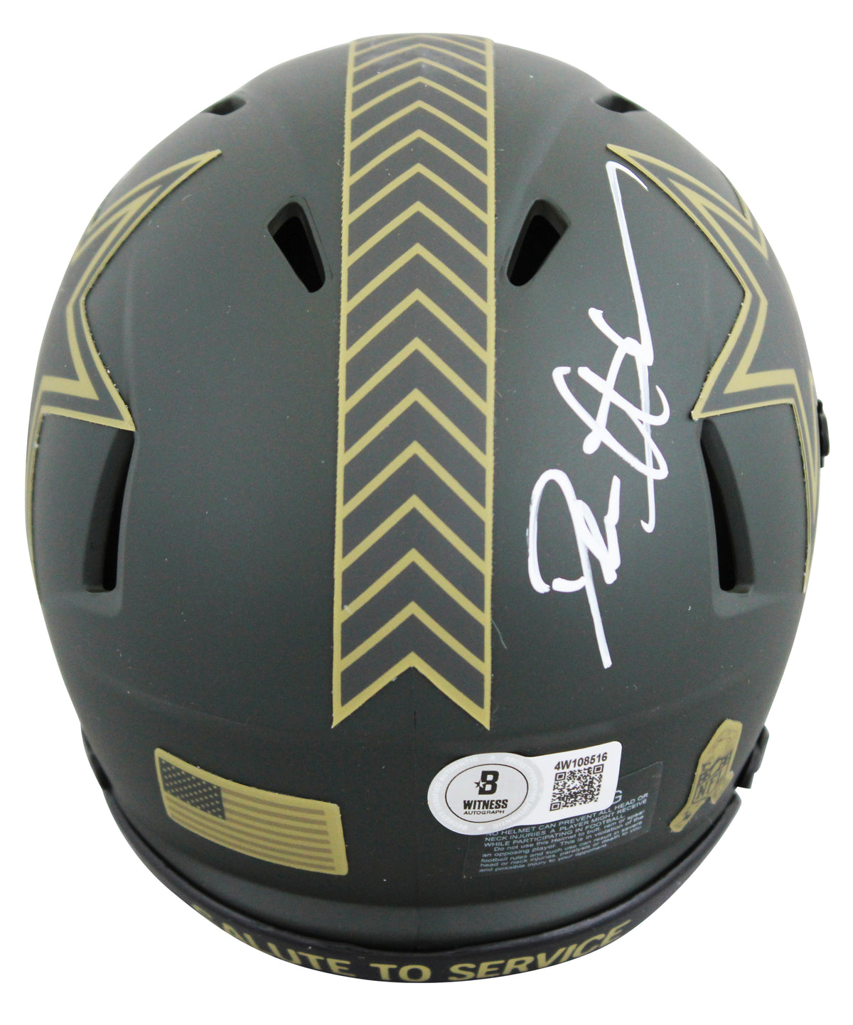 Cowboys Deion Sanders Signed STS IV Speed Mini Helmet BAS Witnessed #4W108516