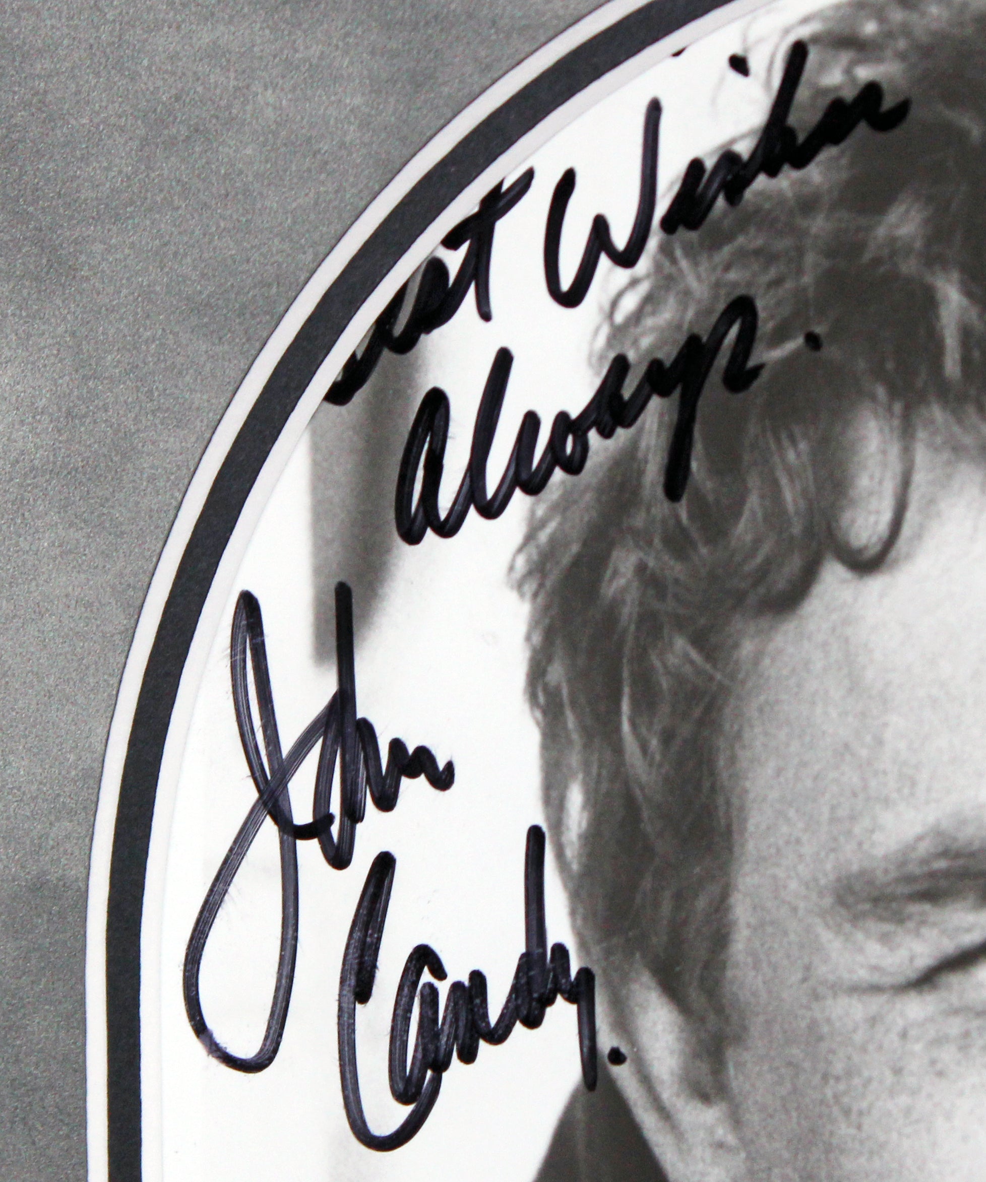 John Candy "Best Wishes Always" Authentic Signed 8x10 Framed Photo BAS #AE13229