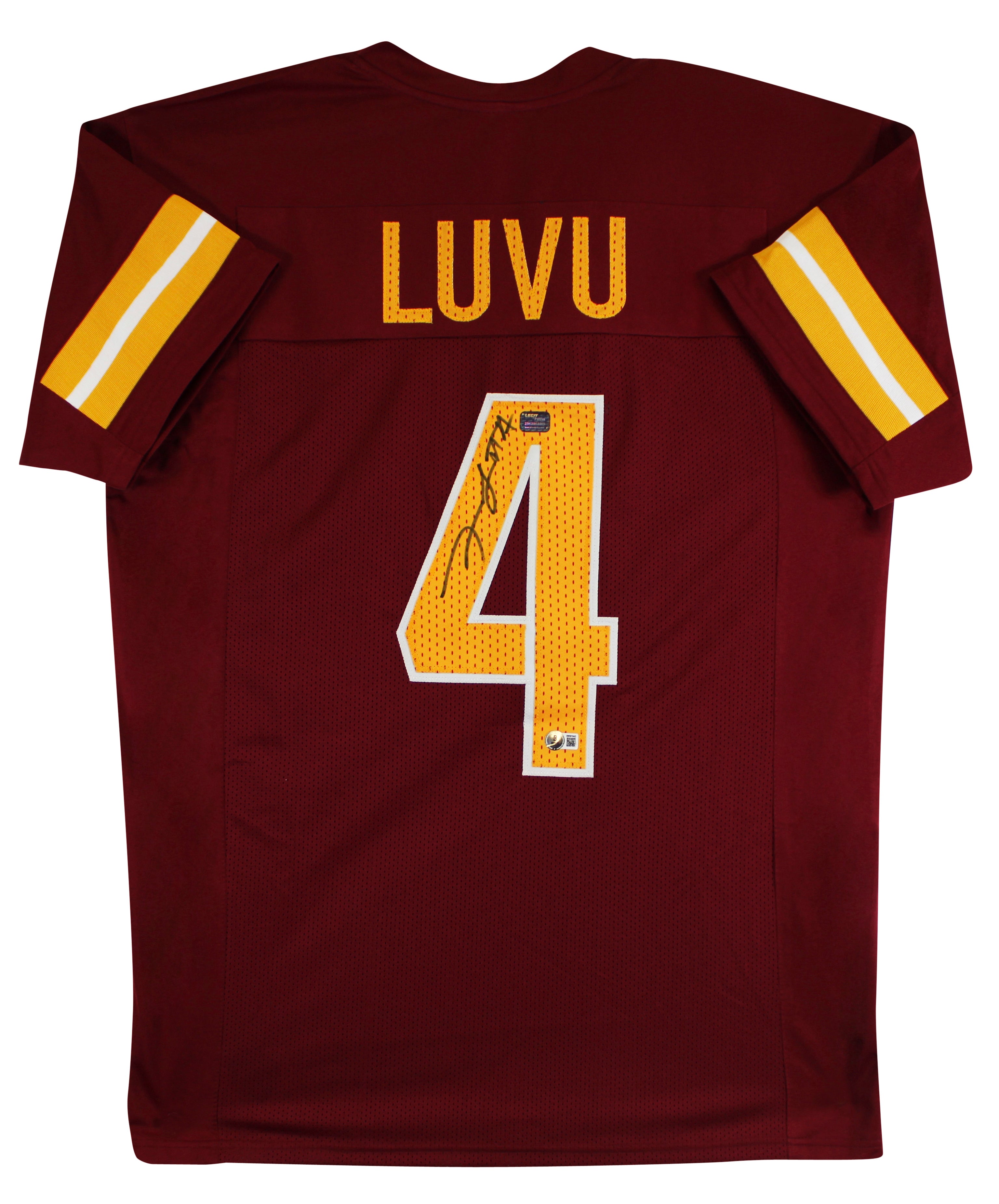 Frankie Luvu Authentic Signed Maroon Pro Style Jersey Autographed BAS Witnessed