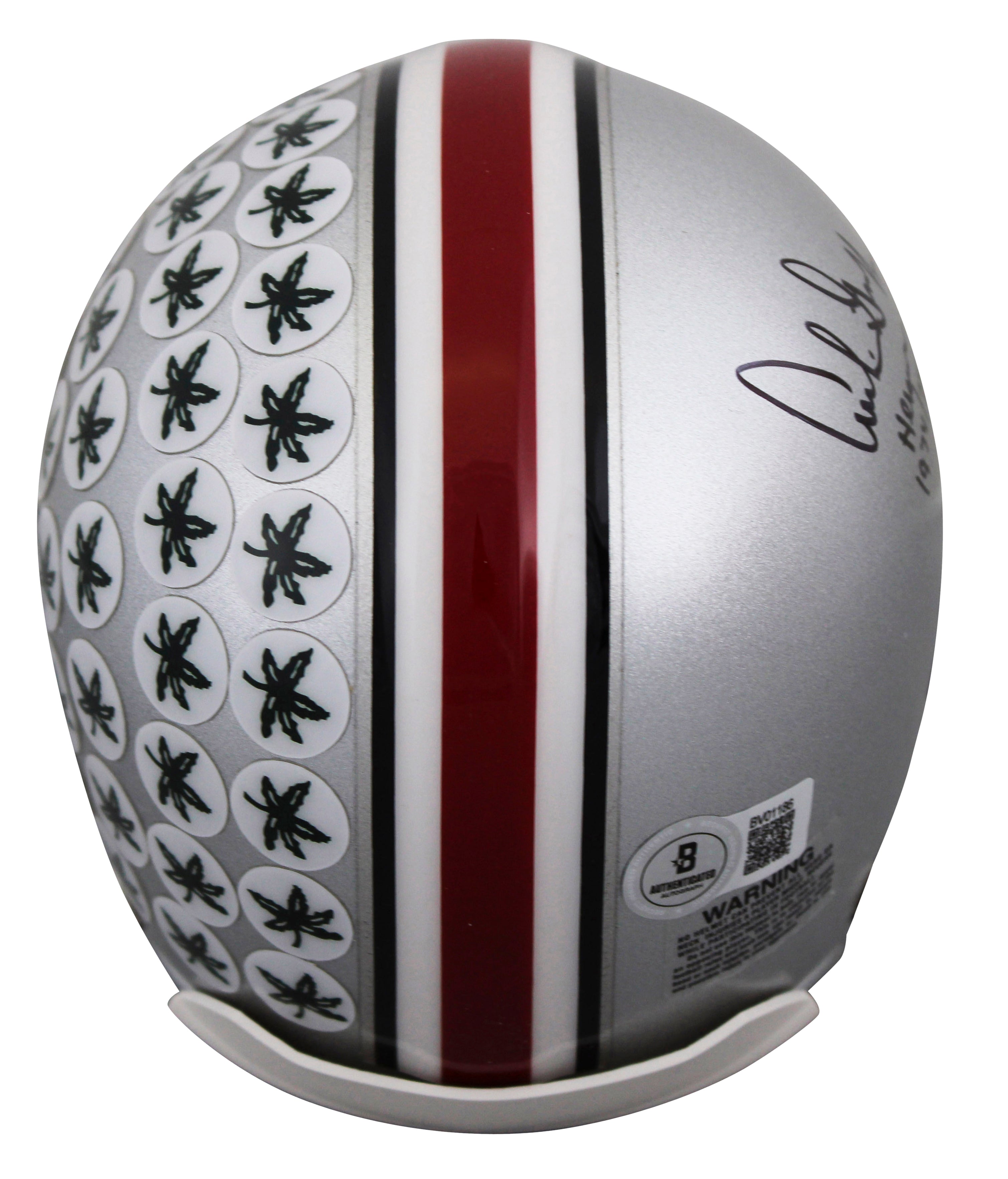 Ohio State Archie Griffin "Heisman 1974/75" Signed VSR4 Rep Mini Helmet BAS