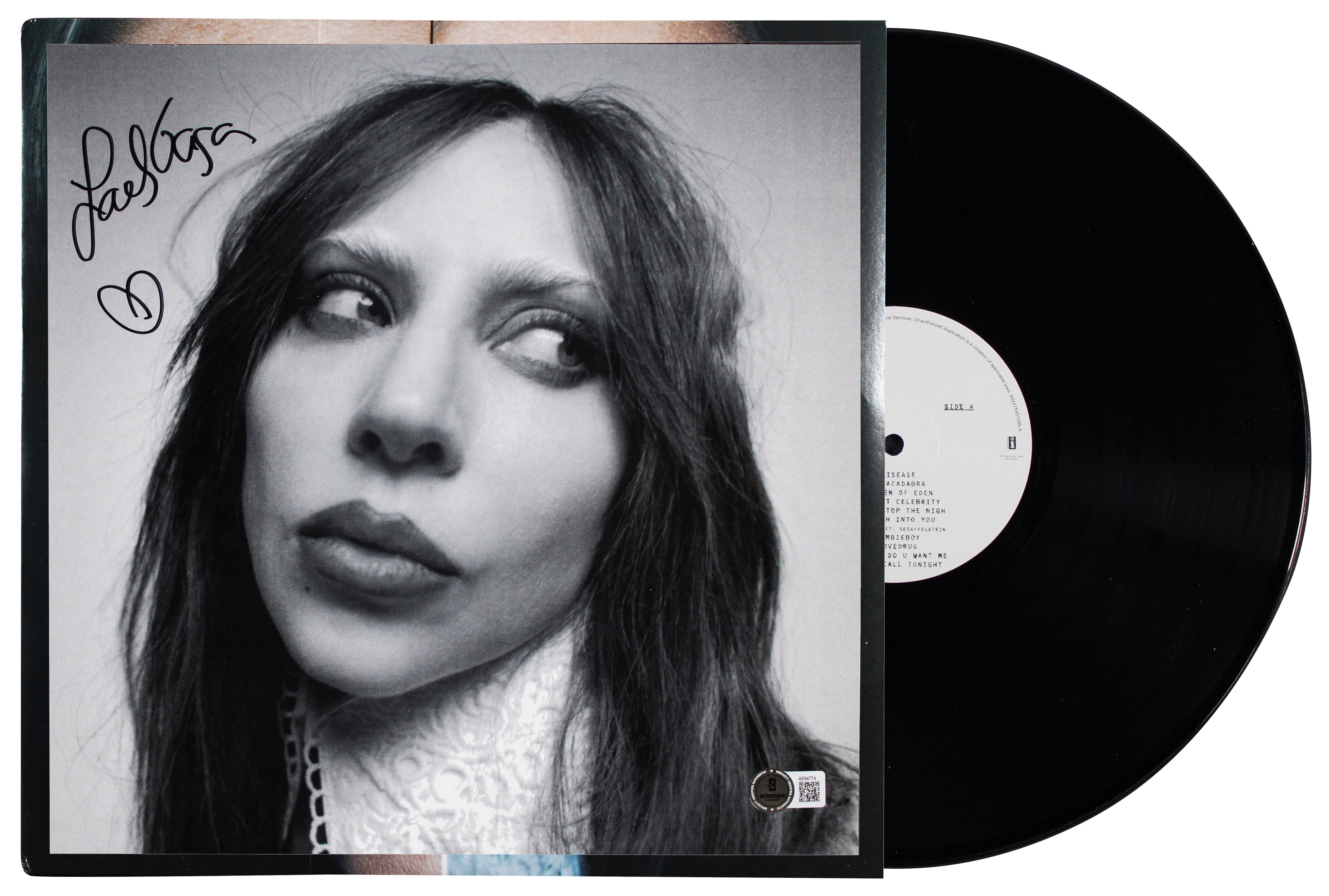 Lady Gaga Authentic Signed Mayhem Album Flat w/ Album & Vinyl Autographed BAS