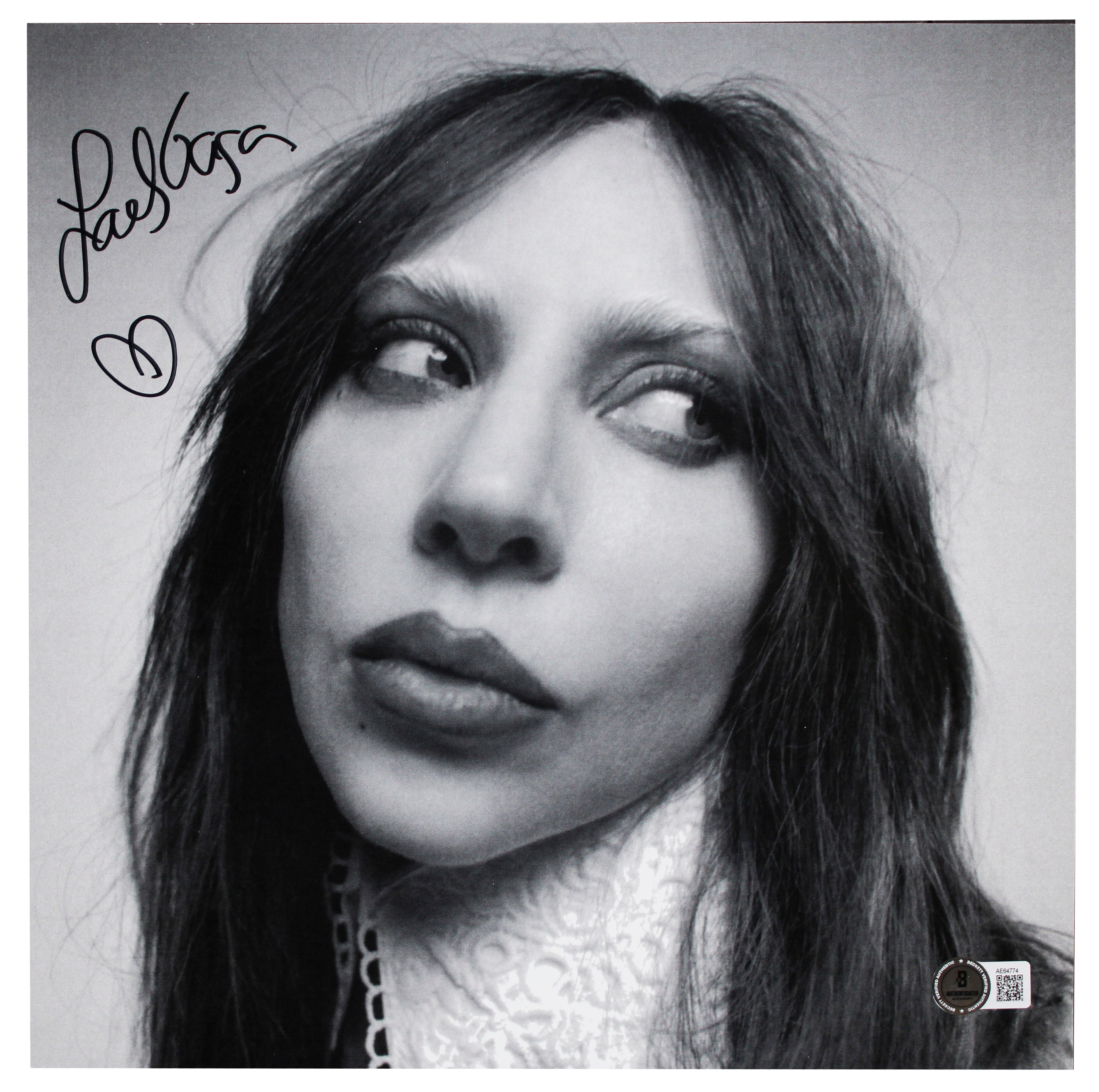 Lady Gaga Authentic Signed Mayhem Album Flat w/ Album & Vinyl Autographed BAS