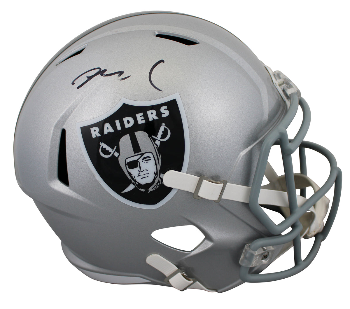 Raiders Maxx Crosby Signed Full Size Speed Rep Helmet Fanatics #QL84450374