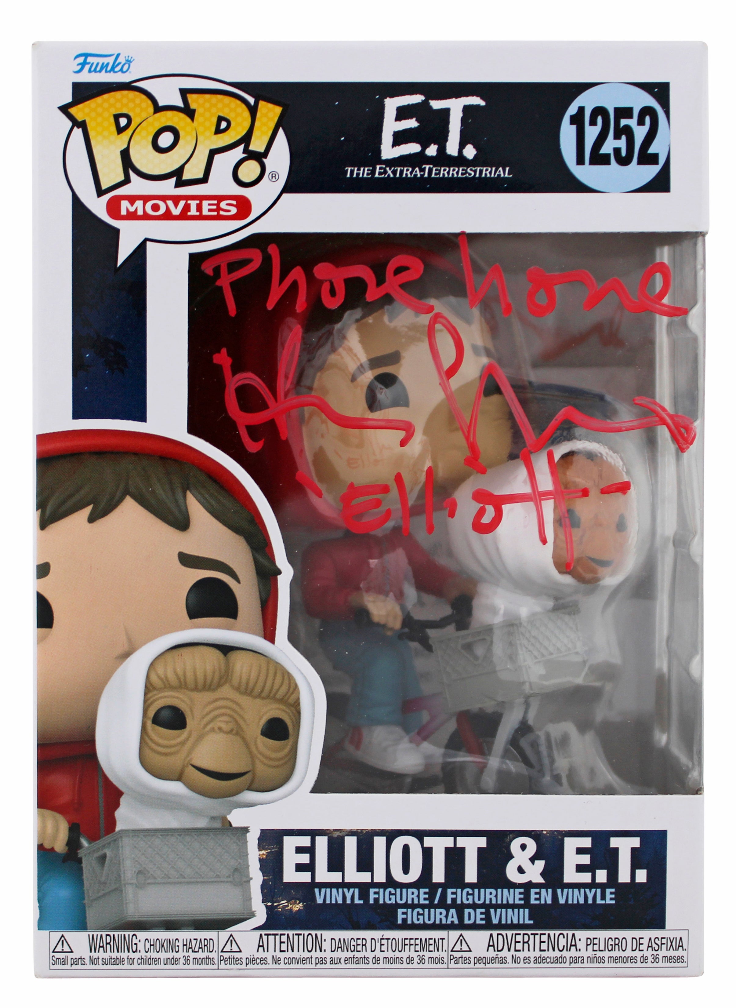 Henry Thomas E.T. "Phone Home, Elliott" Signed #1252 Funko Pop Vinyl Figure BAS