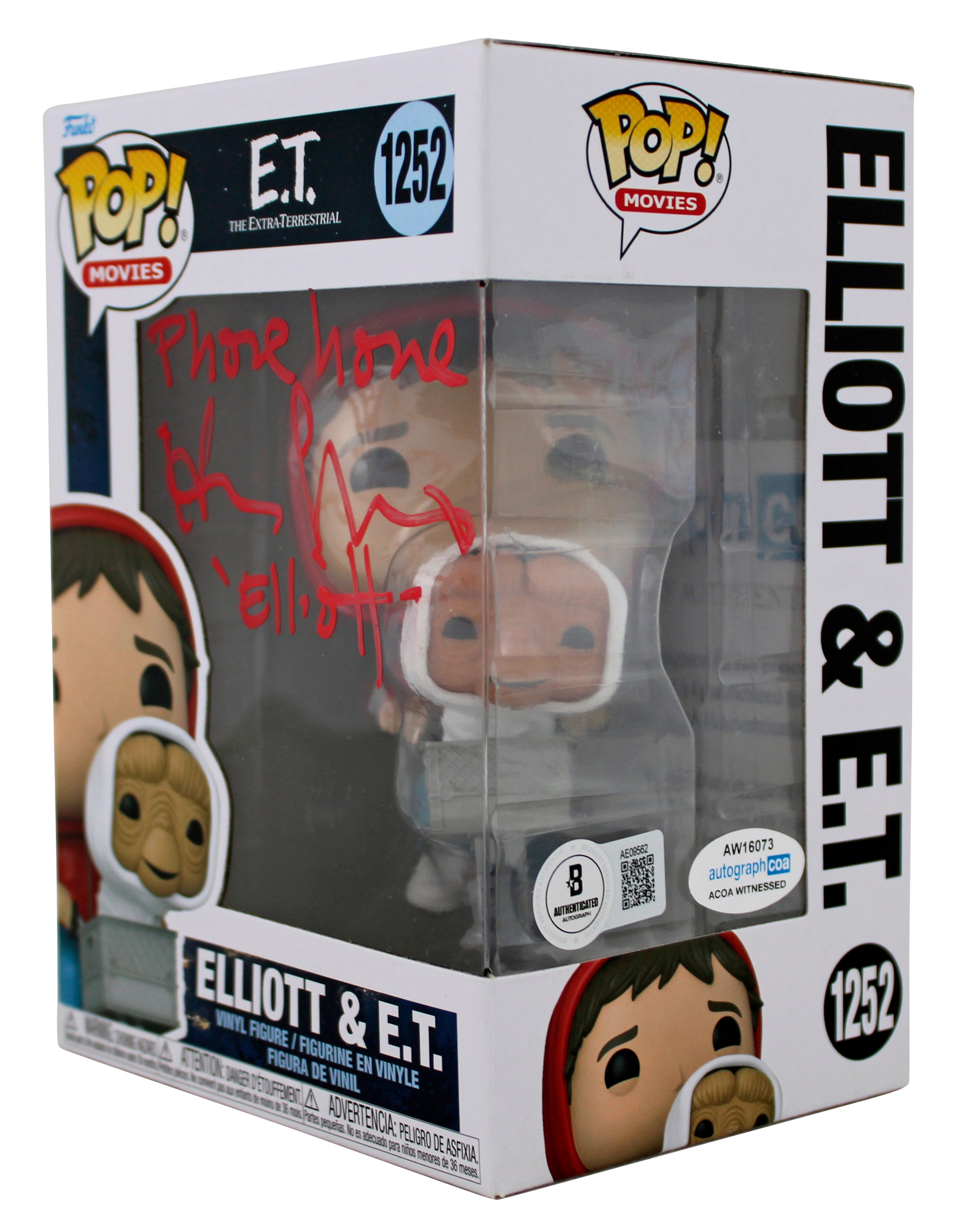 Henry Thomas E.T. "Phone Home, Elliott" Signed #1252 Funko Pop Vinyl Figure BAS