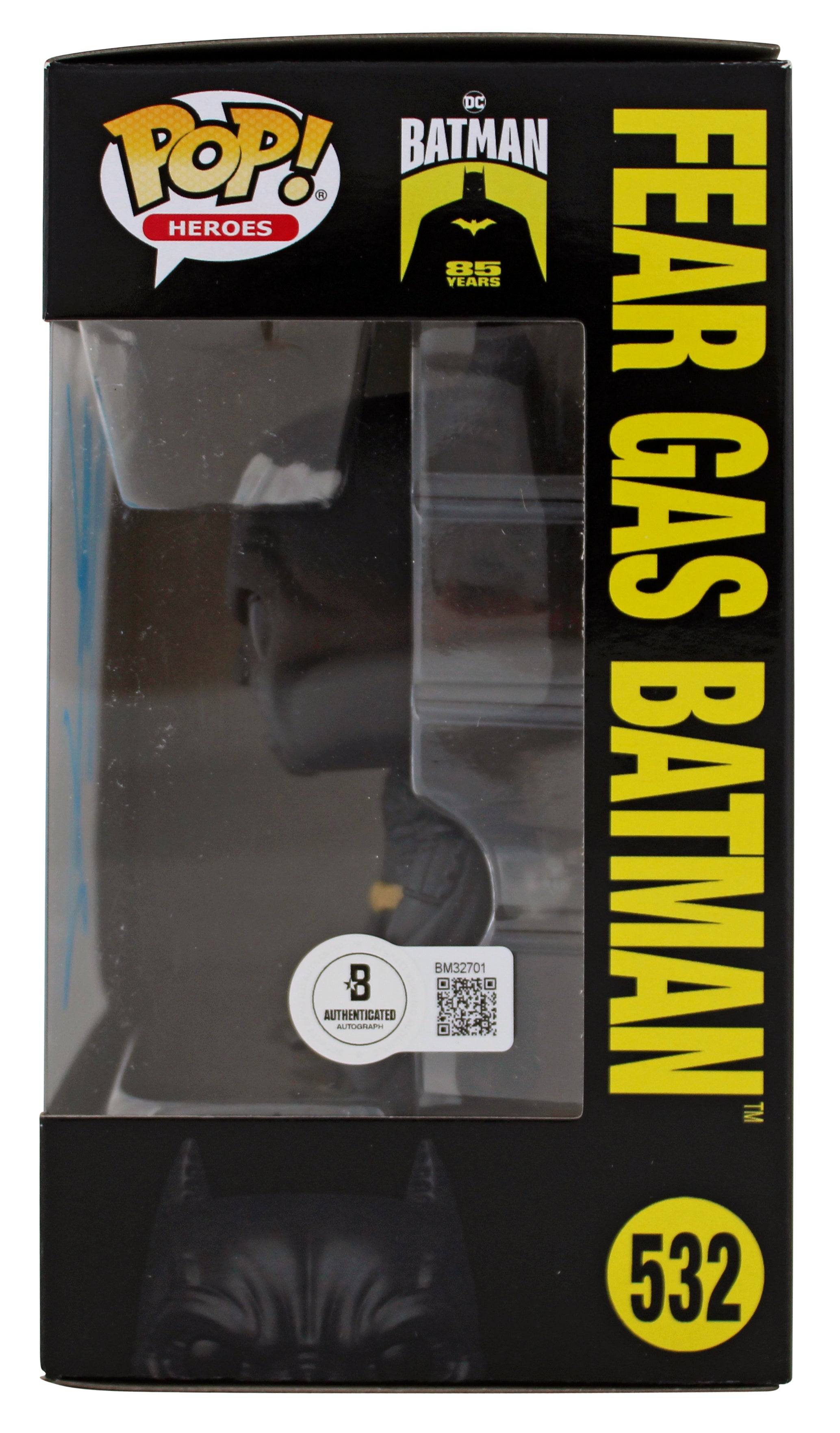 Christian Bale Batman Begins Signed #532 Fear Gas Funko Pop Vinyl Figure BAS