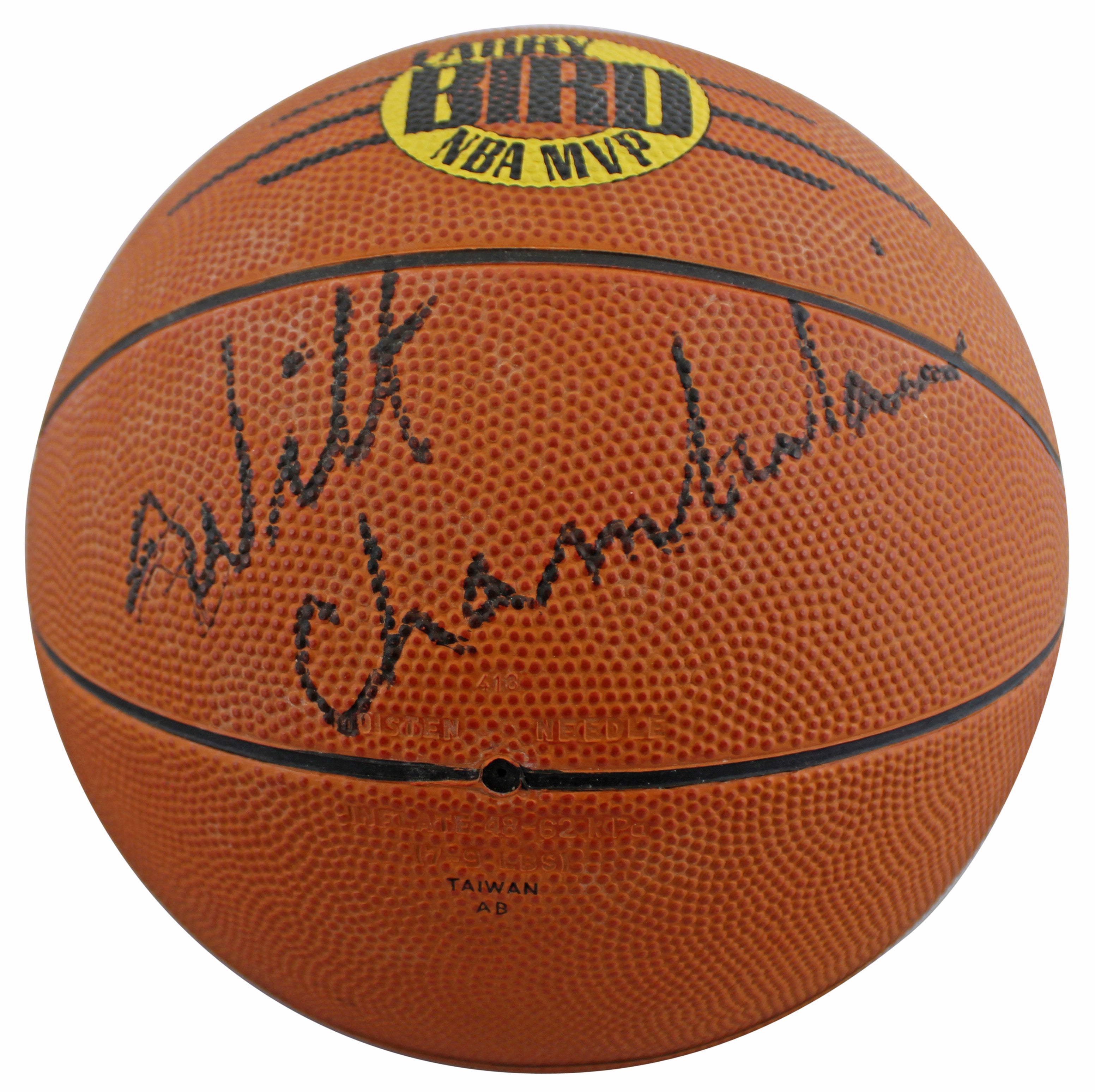 Lakers Wilt Chamberlain Authentic Signed Spalding Basketball PSA/DNA #AO04398