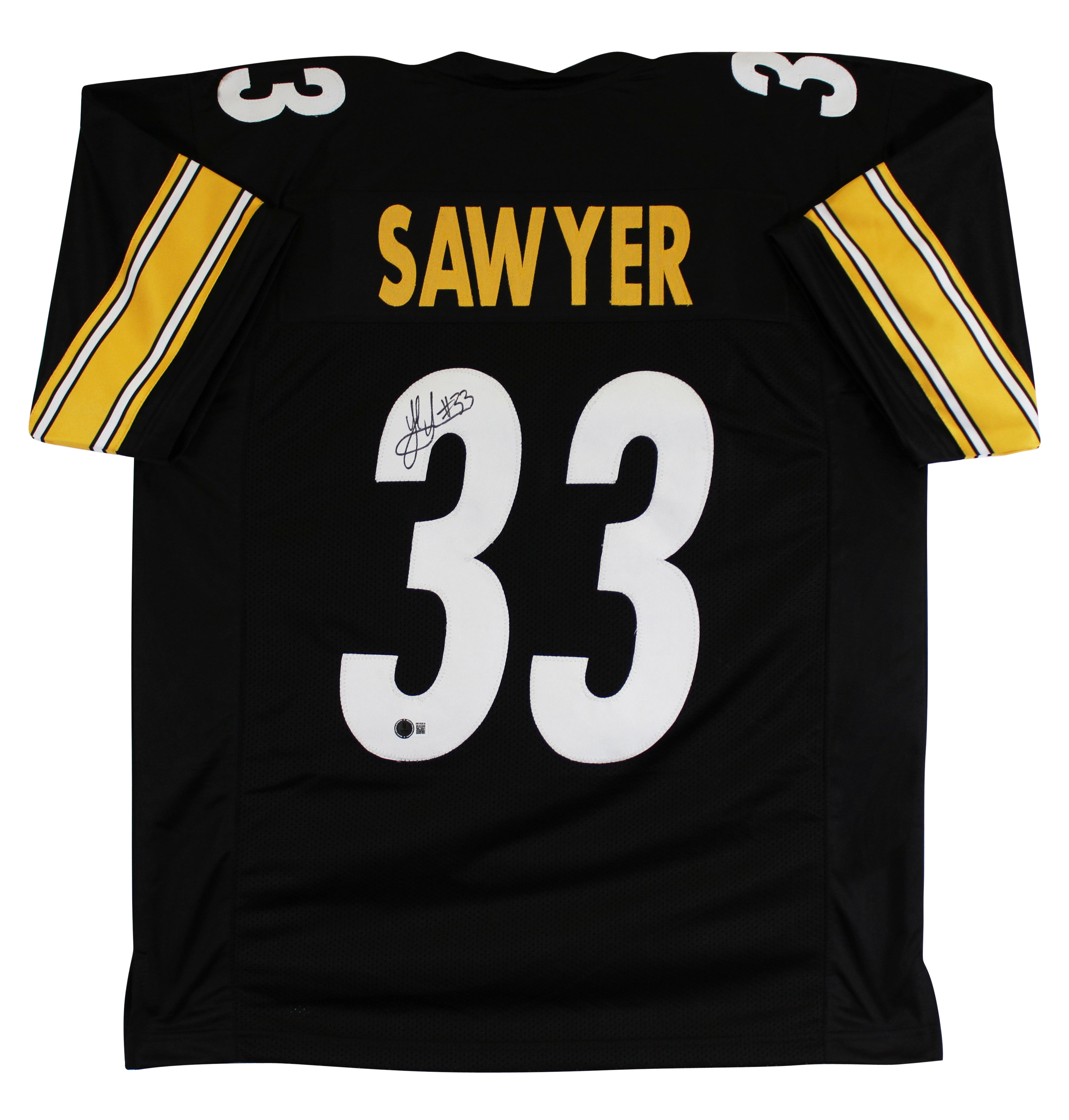 Jack Sawyer Authentic Signed Black Pro Style Jersey Autographed BAS Witnessed