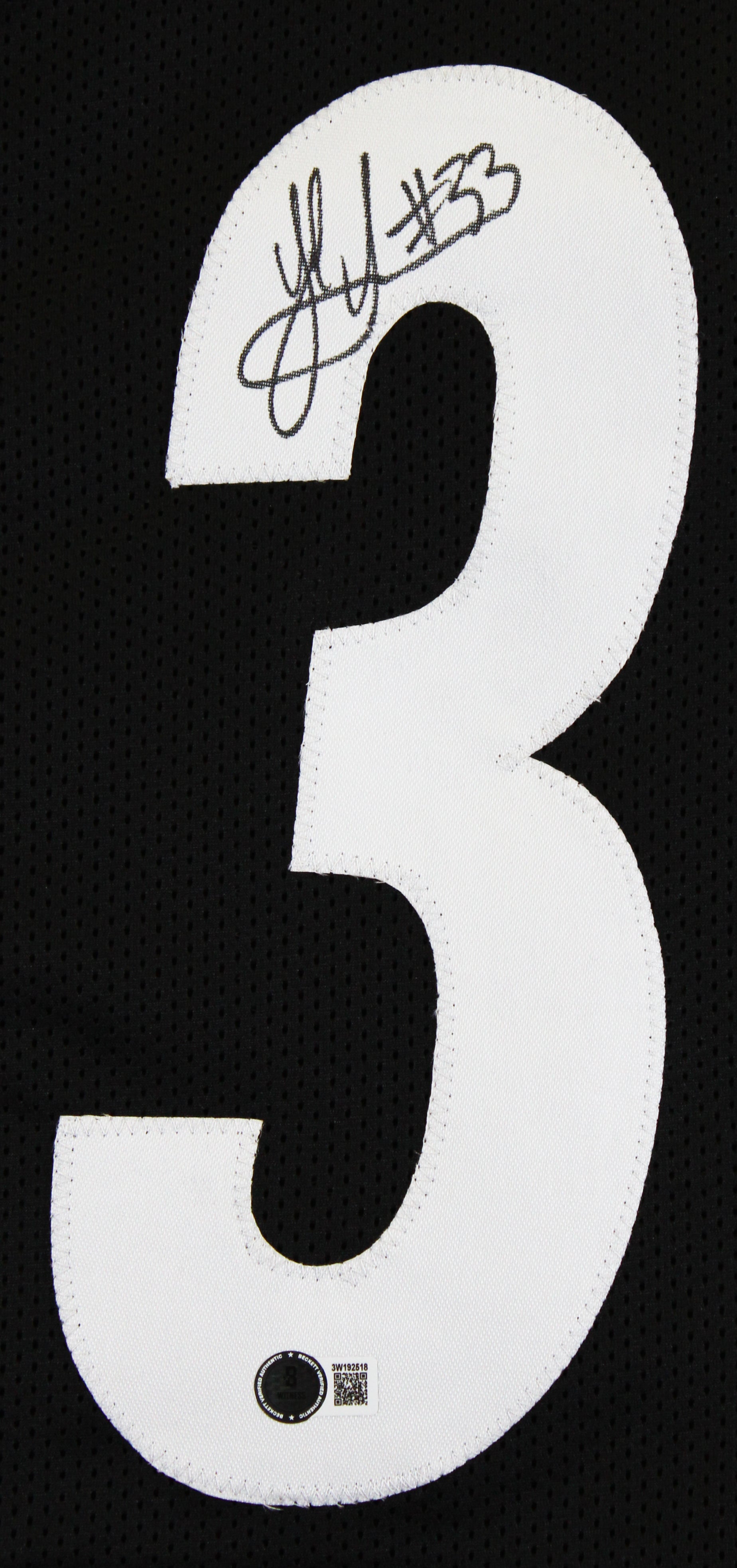 Jack Sawyer Authentic Signed Black Pro Style Jersey Autographed BAS Witnessed