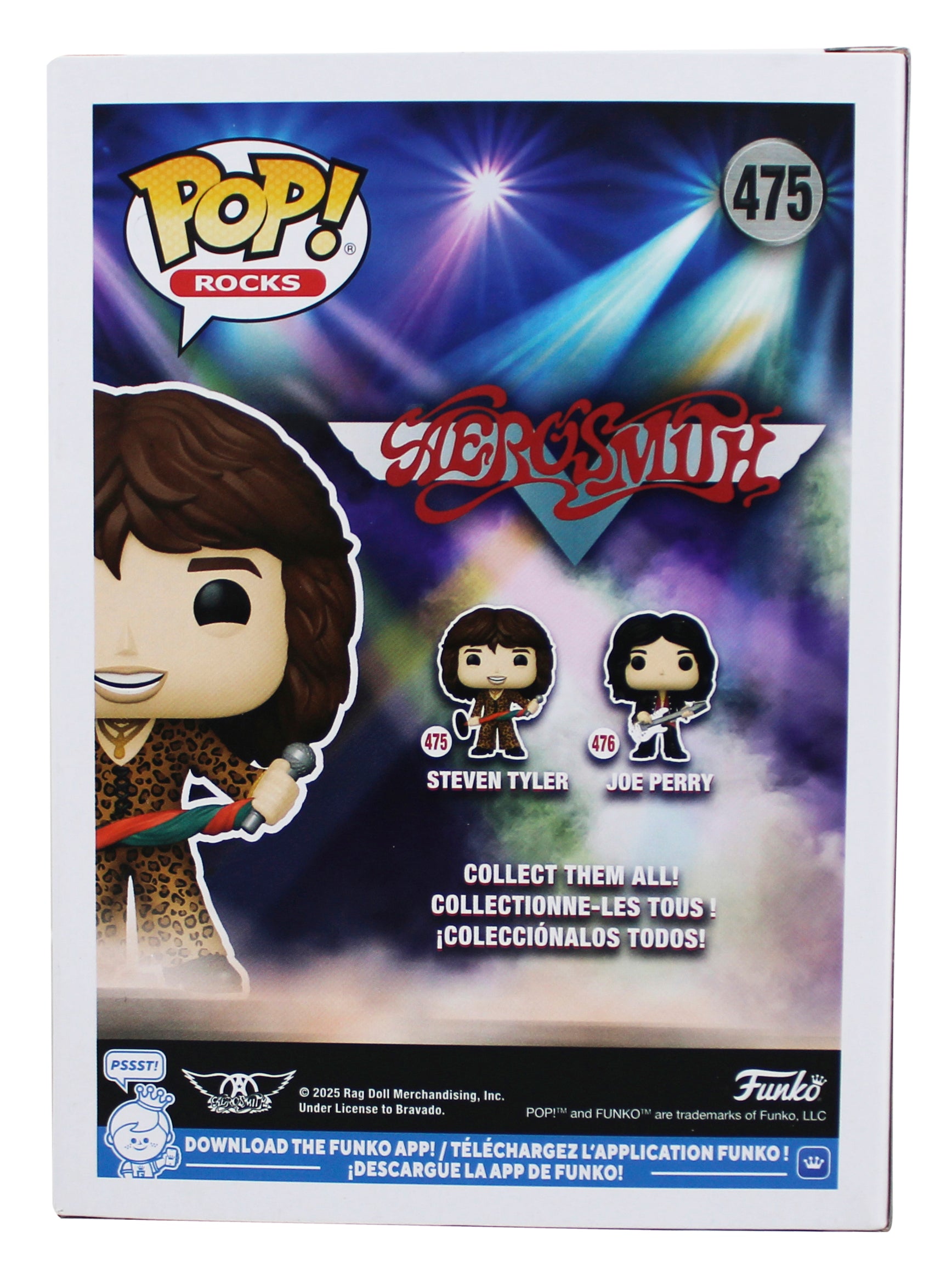 Steven Tyler Aerosmith Authentic Signed #475 Funko Pop Vinyl Figure BAS #BW69614