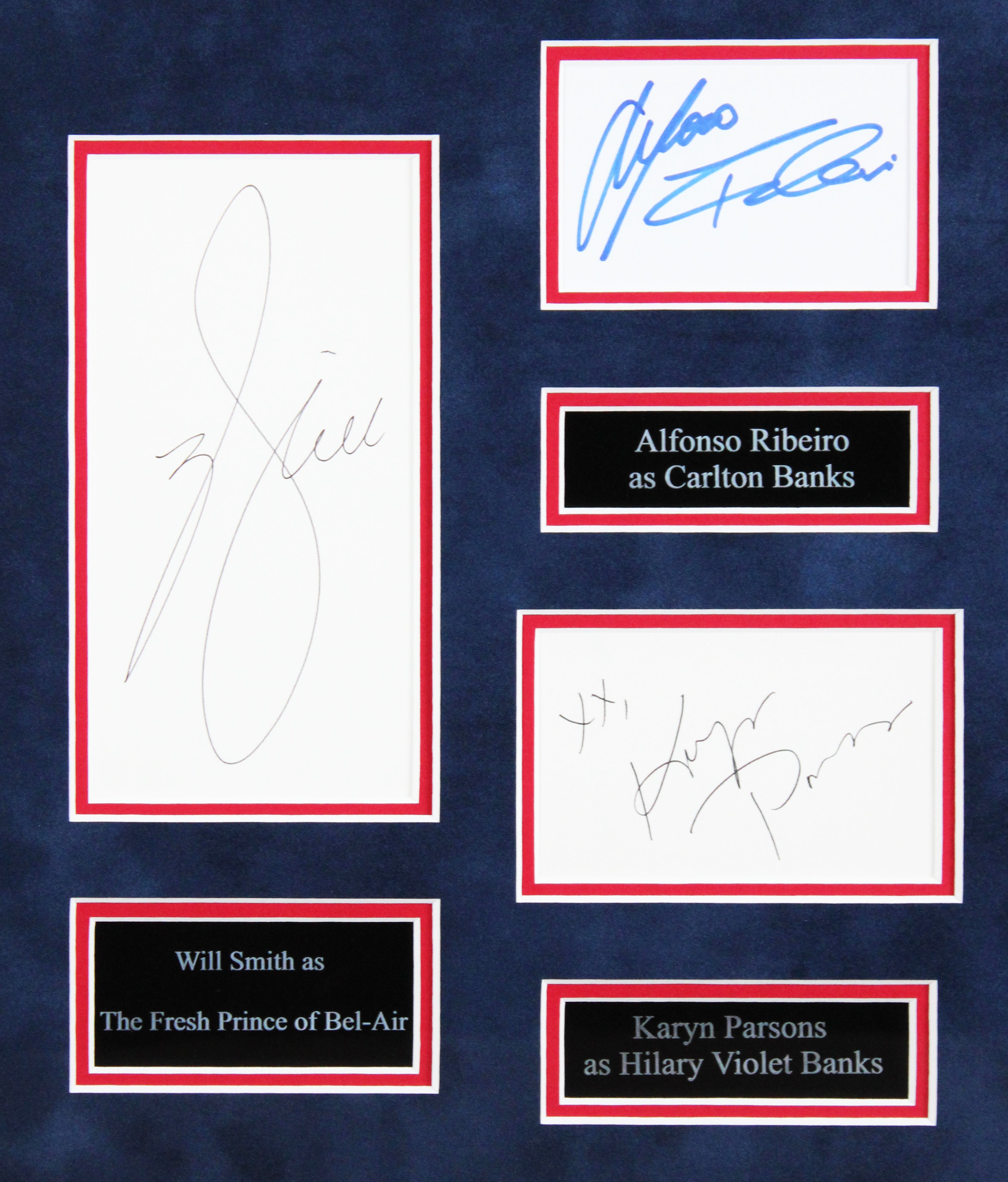 Fresh Prince of Bel-Air (7) Smith, Parsons, Ribeiro +4 Signed Framed Display BAS