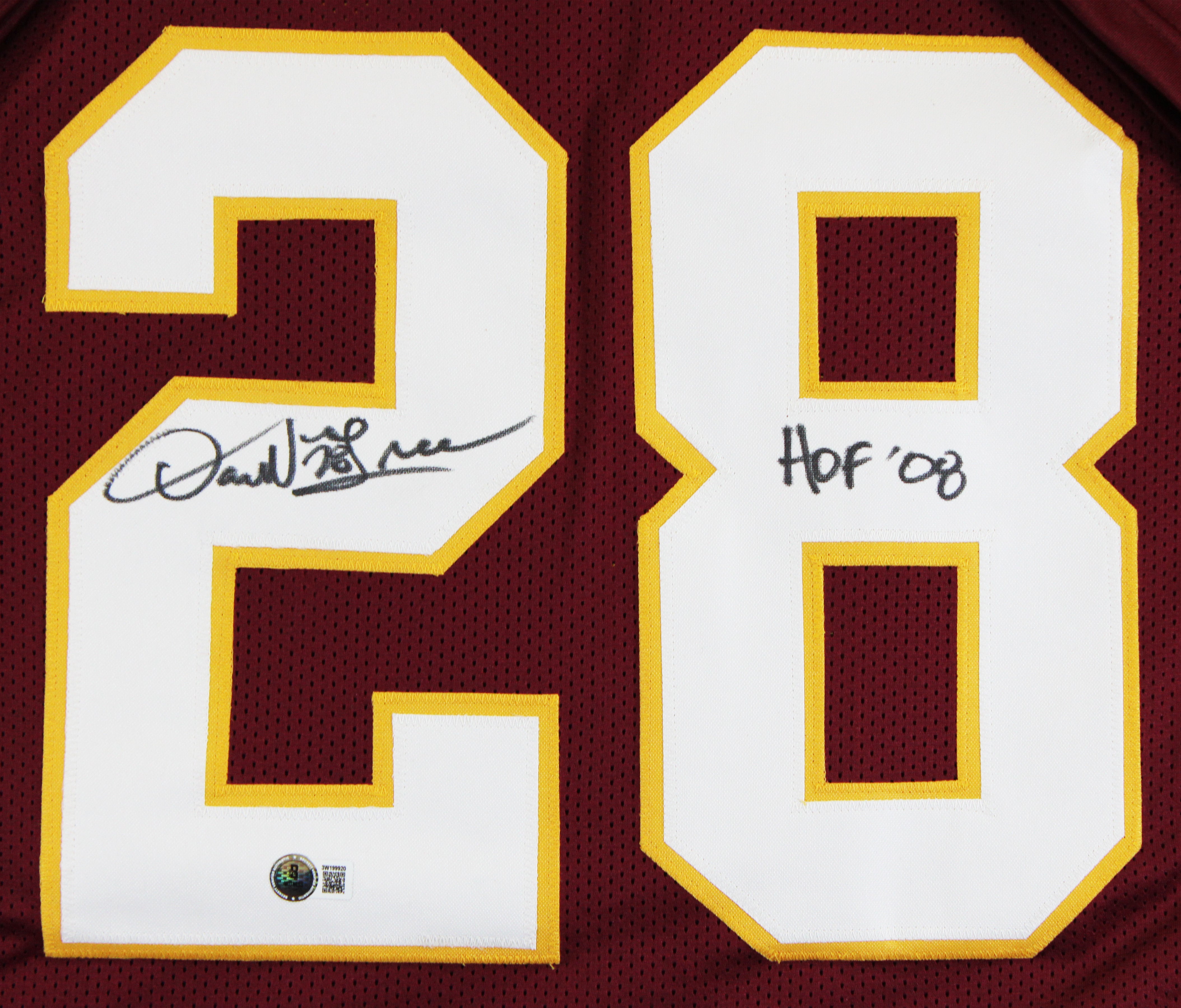Darrell Green "HOF 08" Authentic Signed Maroon Pro Style Jersey BAS Witnessed