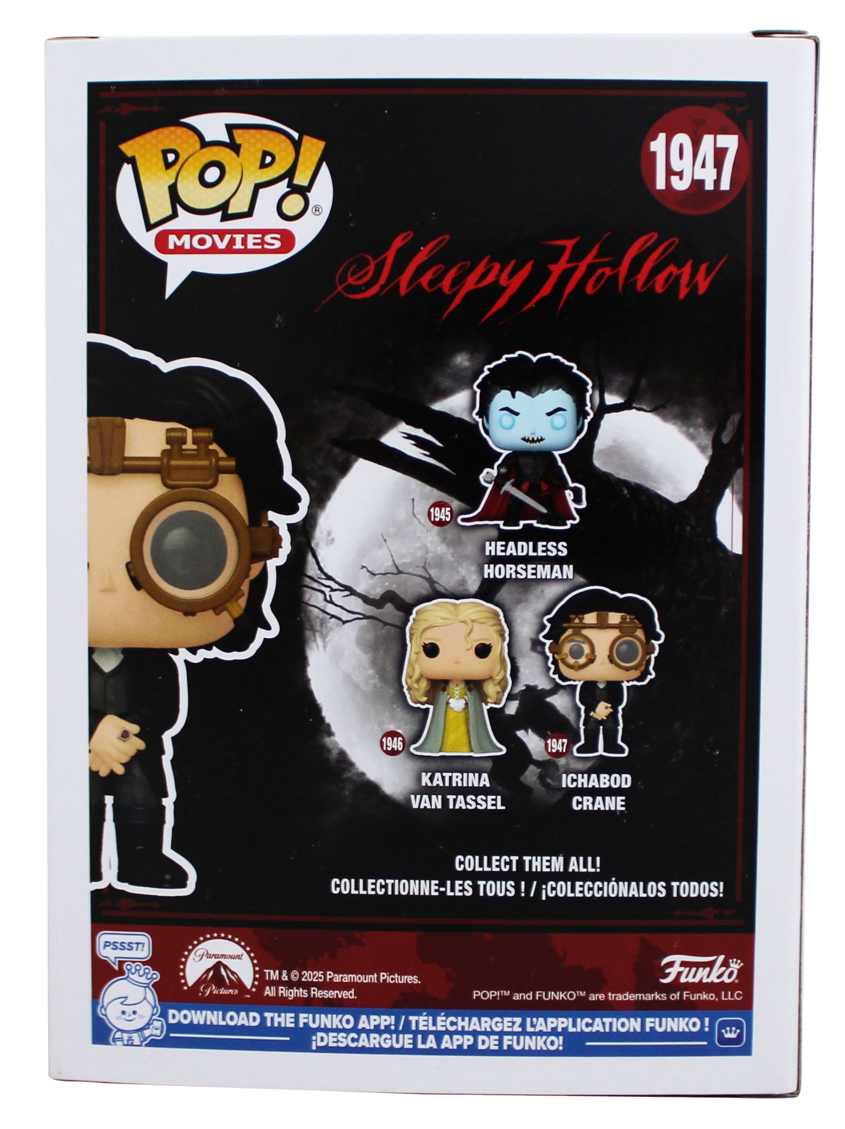 Johnny Depp Sleepy Hollow Signed Ichabod Crane #1947 Funko Pop Vinyl Figure BAS