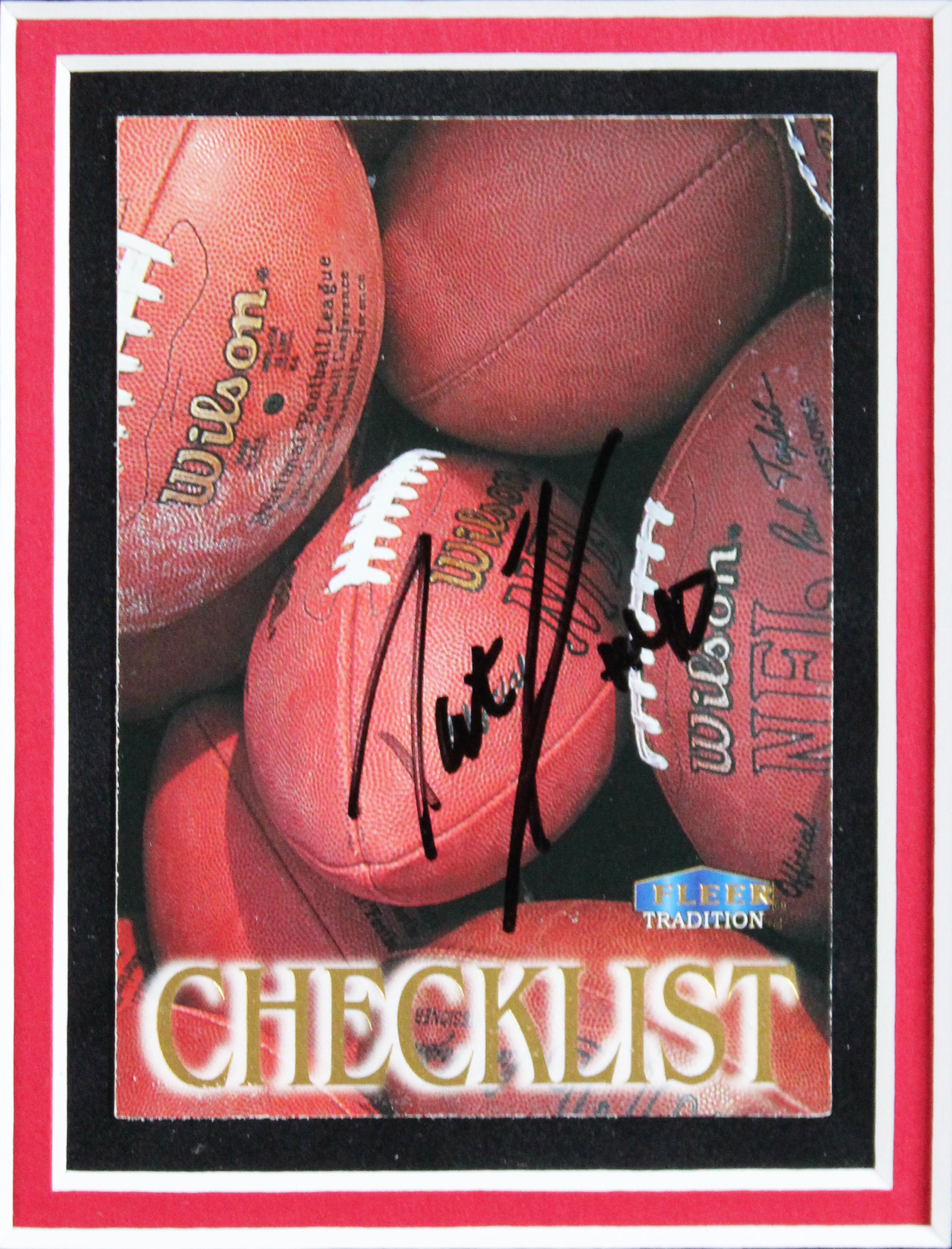 Cardinals Pat Tillman Signed 1998 Fleer Tradition #250 Framed Display JSA LOA