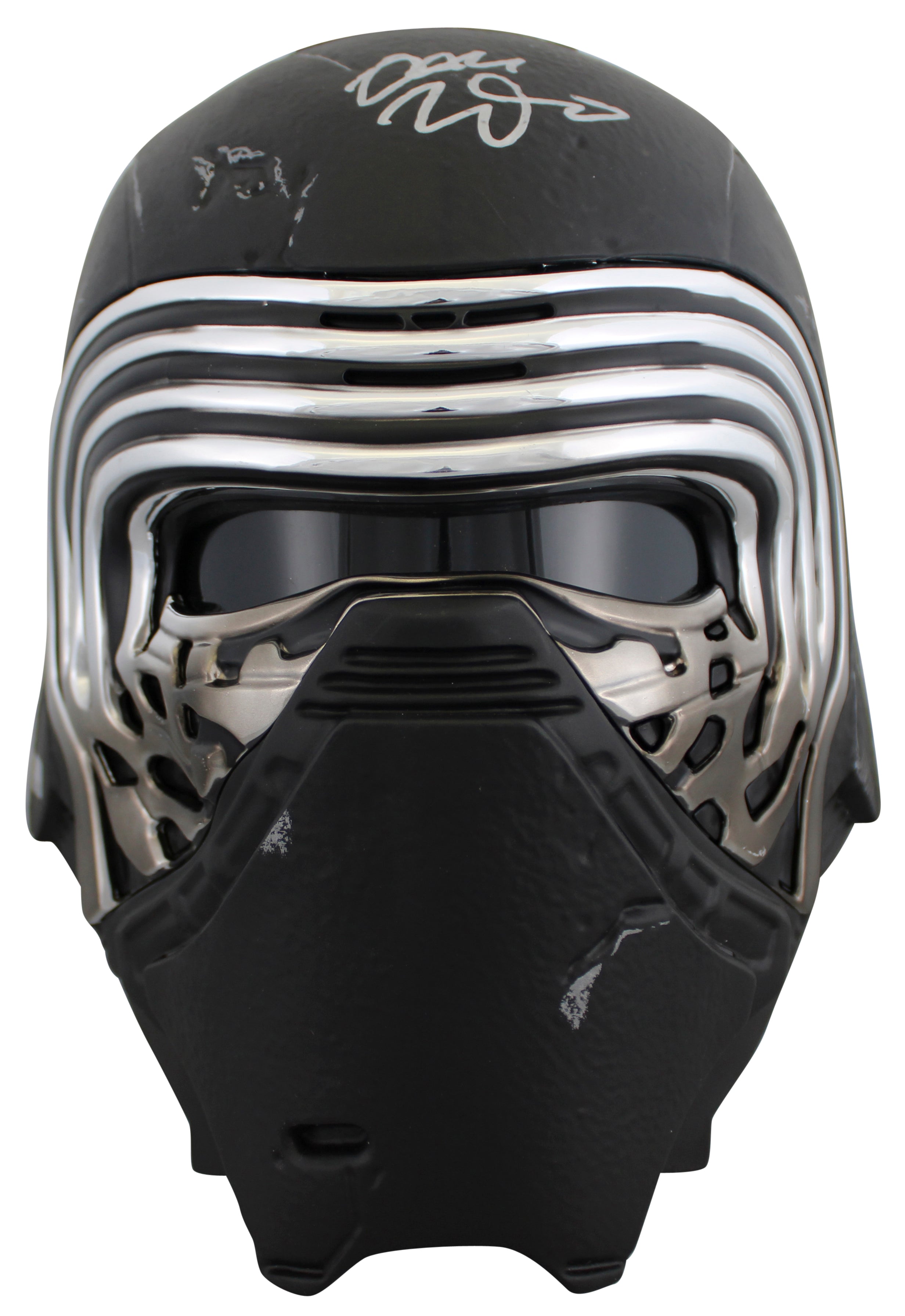 Star Wars (13) Driver, Herring, Towersey, Rose Signed Kylo Ren FS Helmet BAS