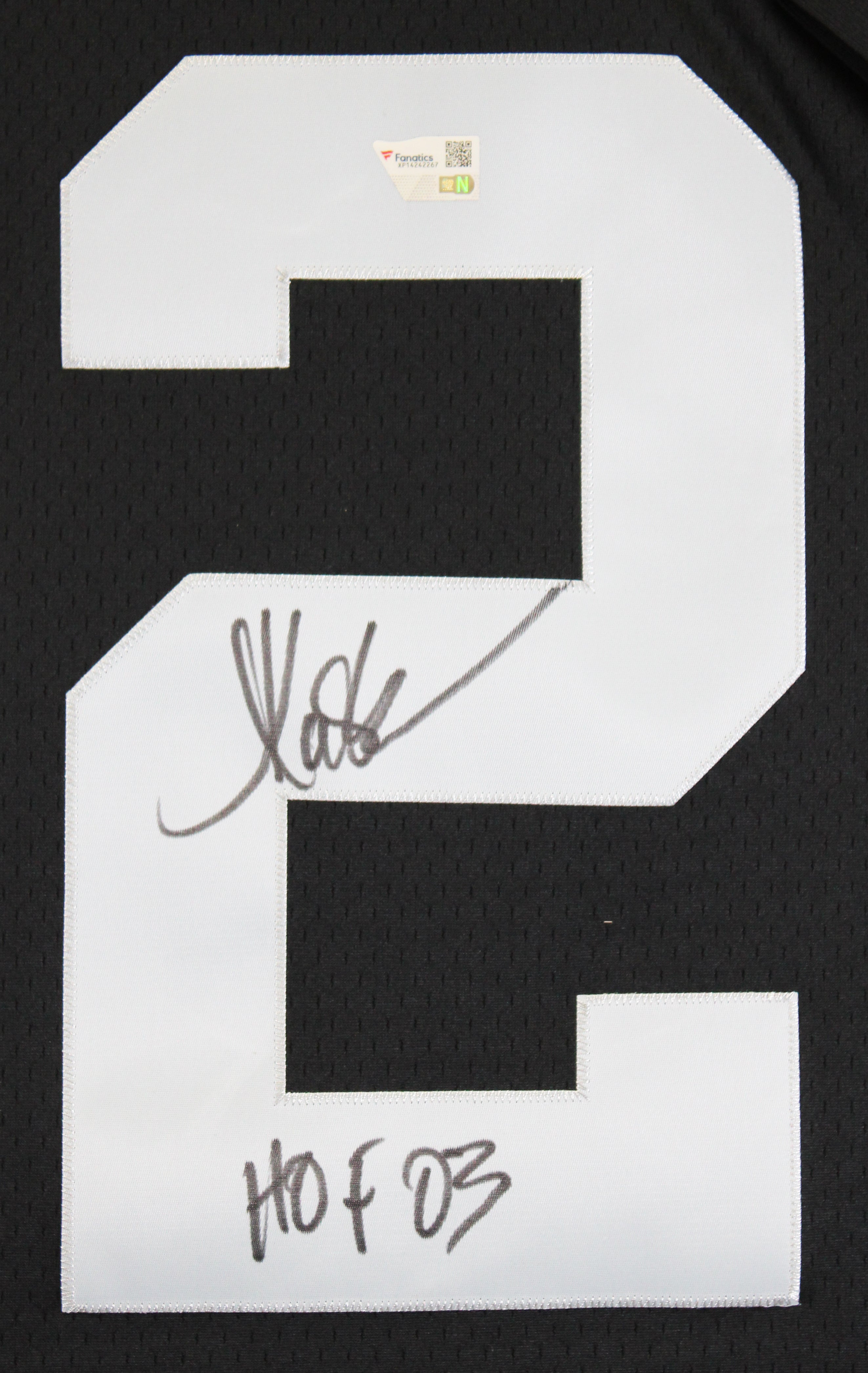 Raiders Marcus Allen "HOF 03" Authentic Signed Black M&N Jersey Fanatics
