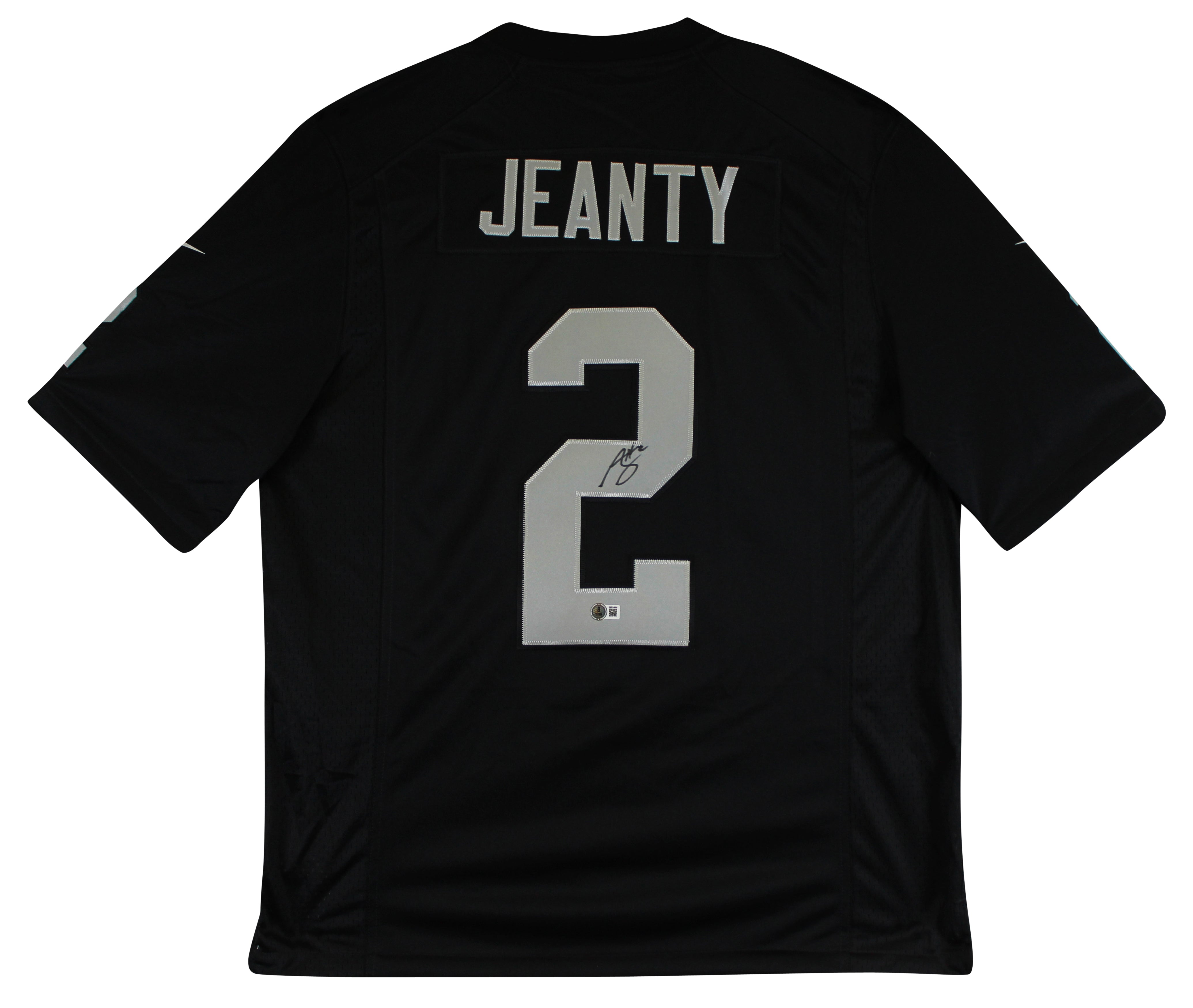 Raiders Ashton Jeanty Authentic Signed Black Nike Limited Jersey BAS Witnessed