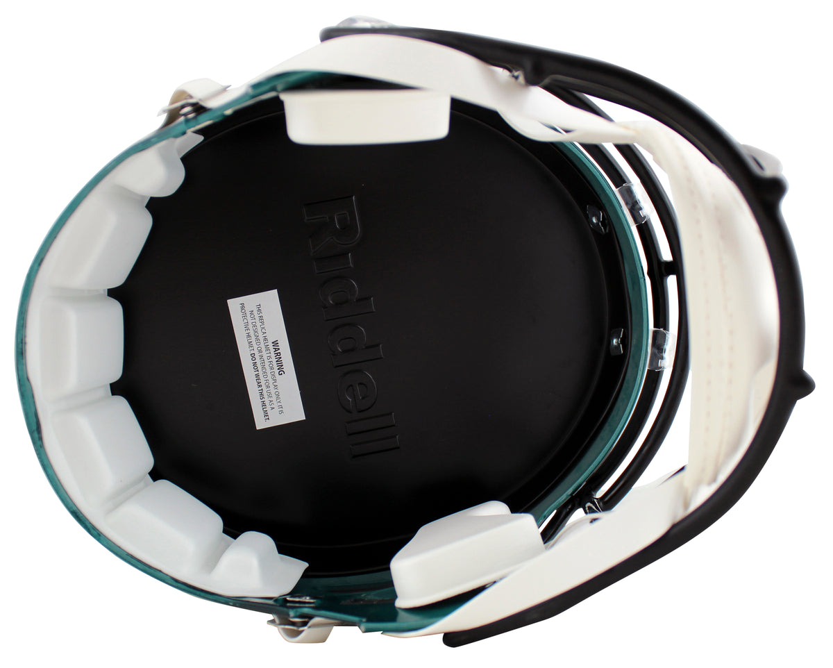 Eagles A.J. Brown Signed Full Size Speed Rep Helmet W/ Case BAS Witnessed