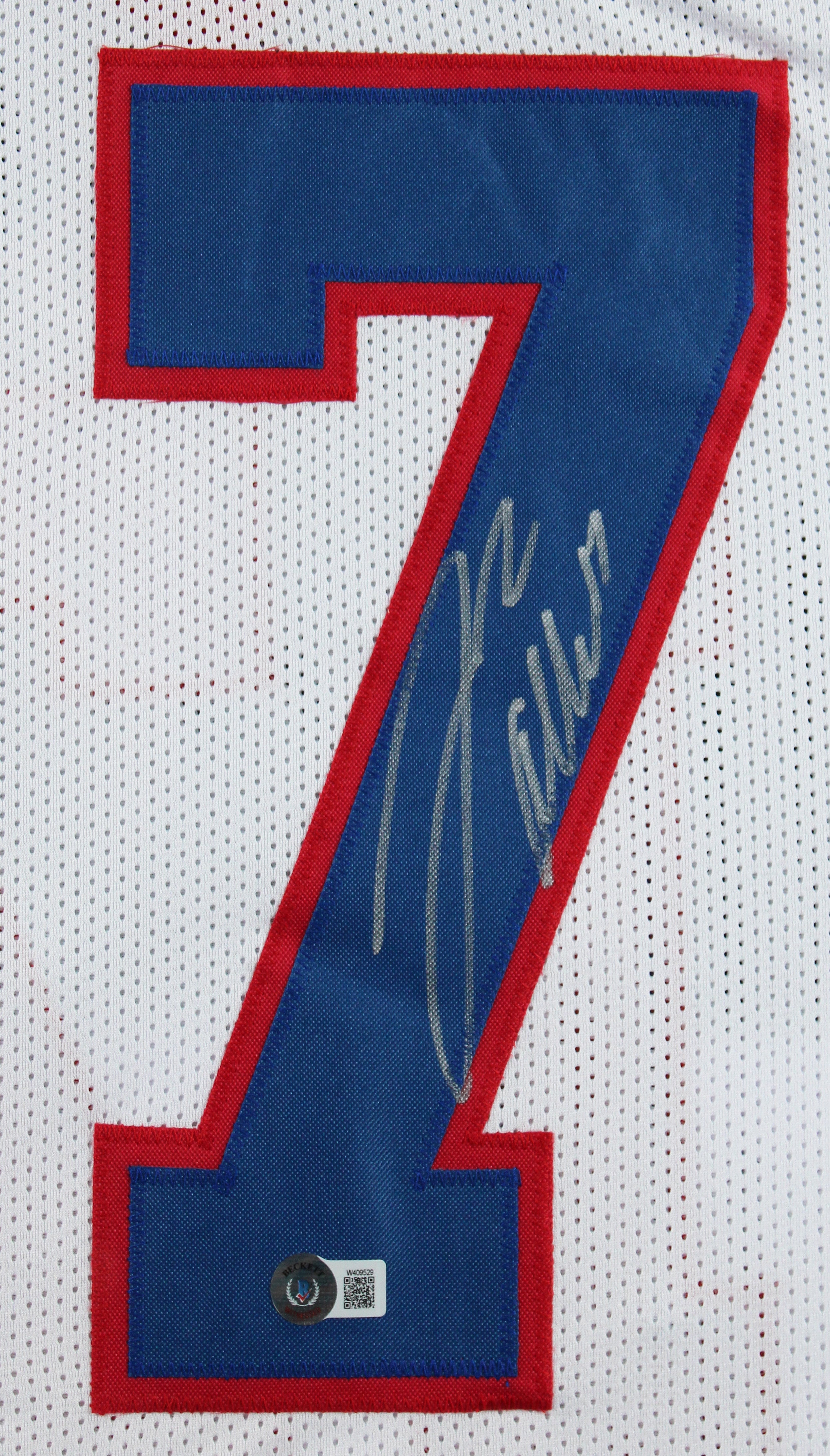 Josh Allen Authentic Signed White Pro Style Framed Jersey BAS Witnessed