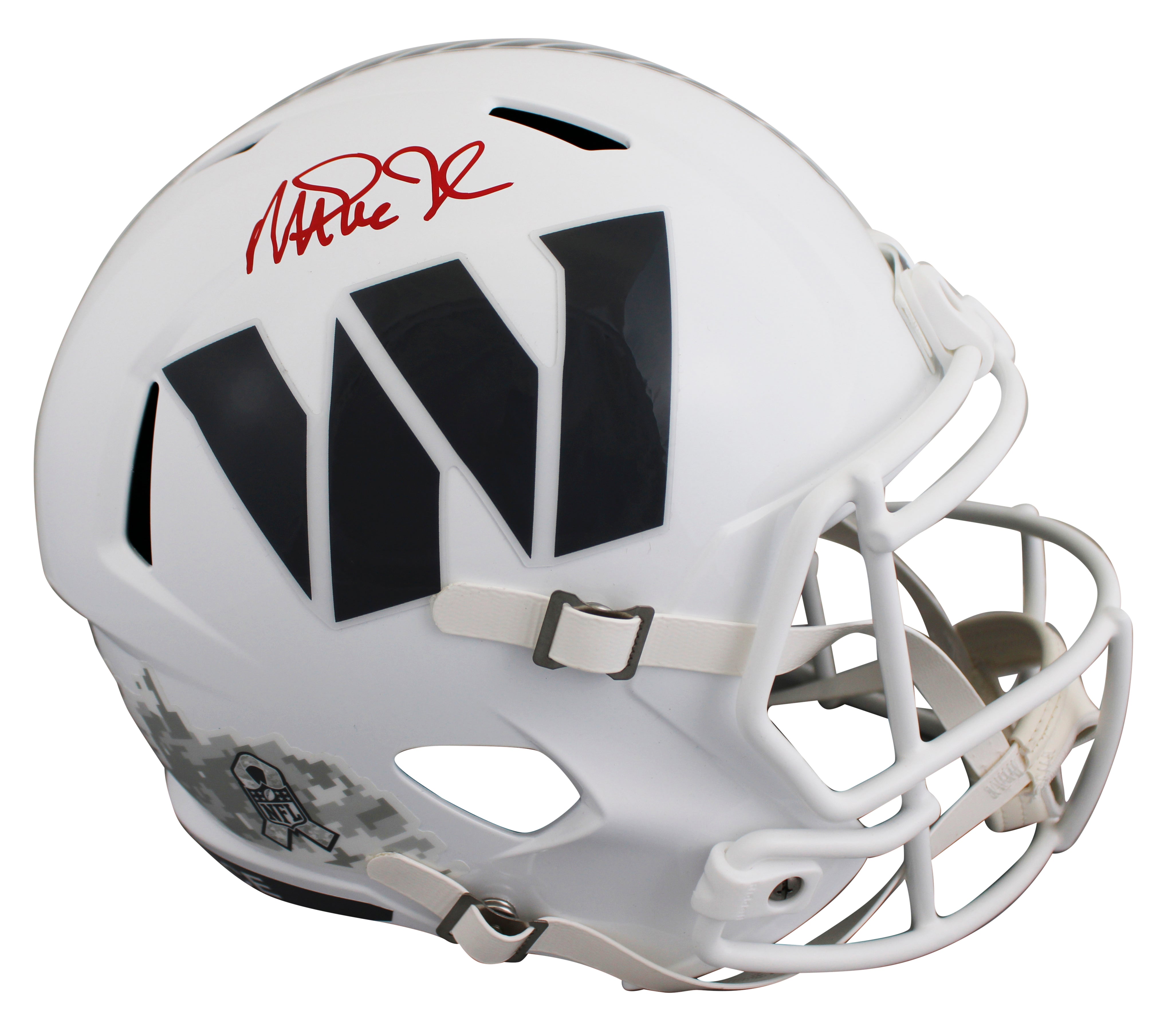 Commanders Magic Johnson Signed STS III F/S Speed Rep Helmet W/ Case BAS Wit 3