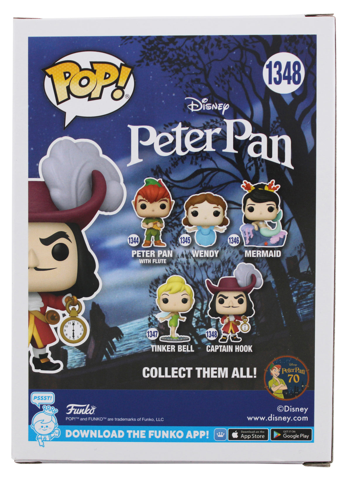 Dustin Hoffman Signed Captain Hook #1494 Funko Pop Vinyl Figure w/ Blue Sig BAS
