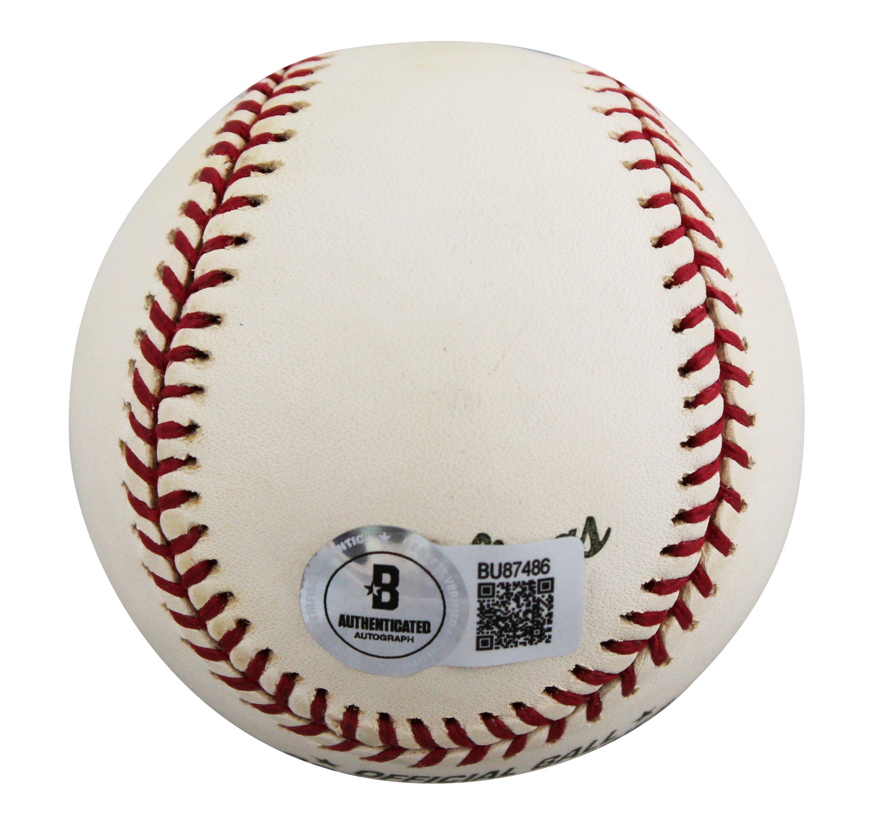 D-Backs Mark Grace Signed 2001 World Series Logo OML Baseball BAS #BU87486