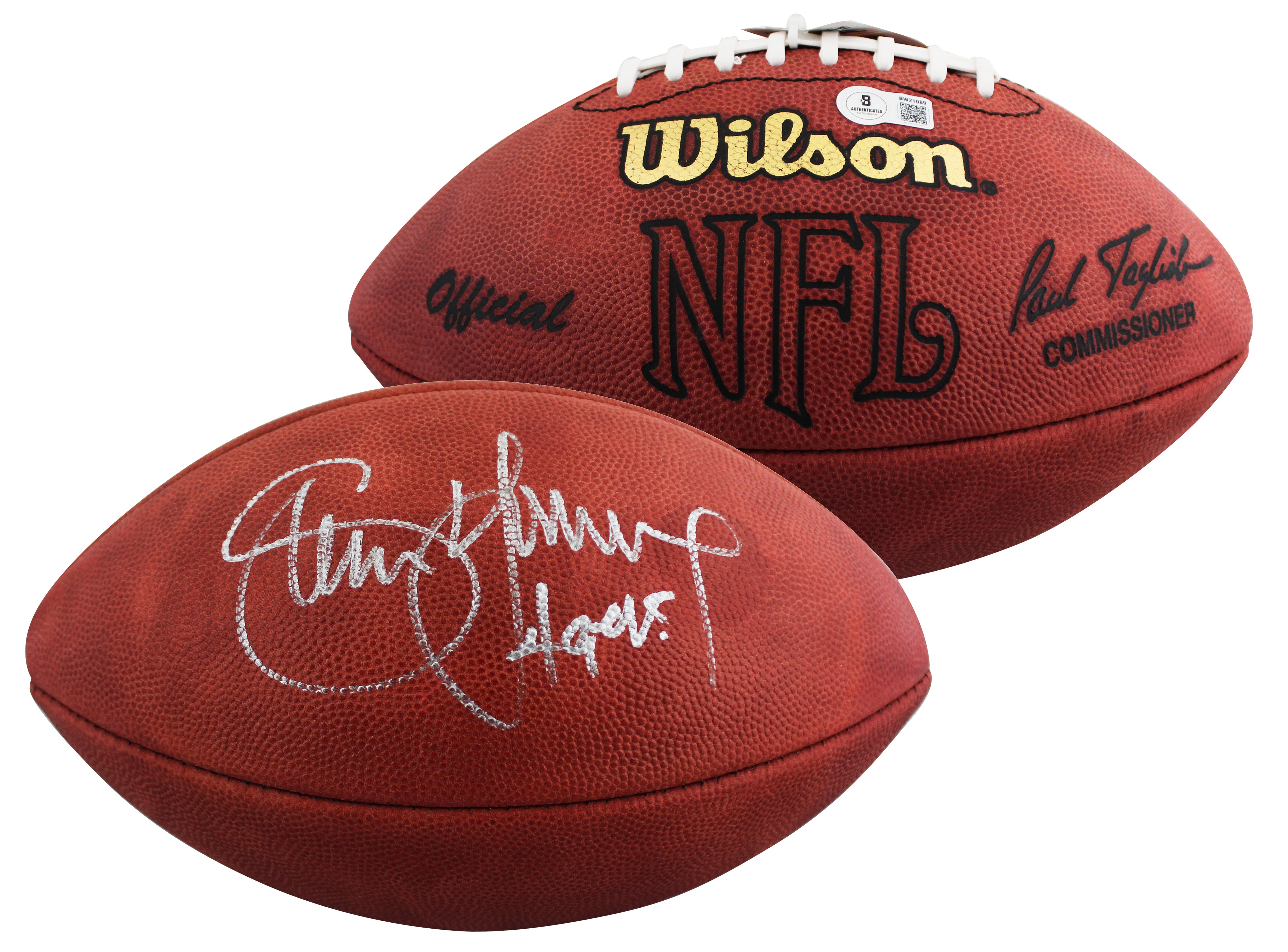 49ers Steve Young "49ers" Signed Wilson Official Nfl Football BAS #BW21089