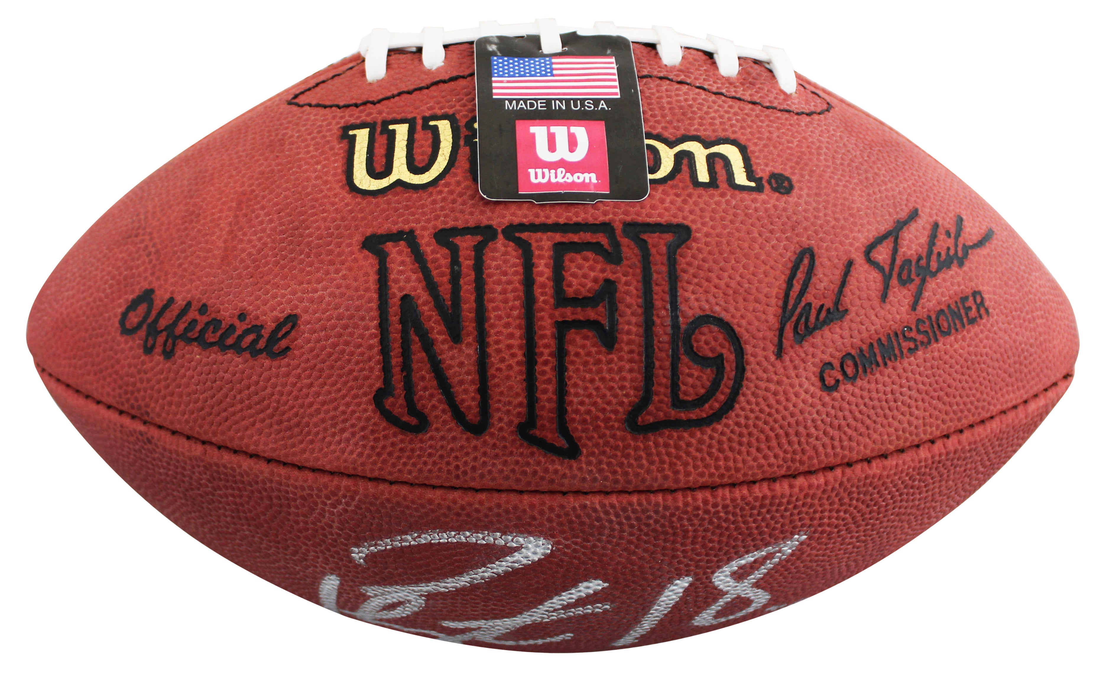 Broncos Peyton Manning Authentic Signed Wilson Official Football BAS #BJ054862