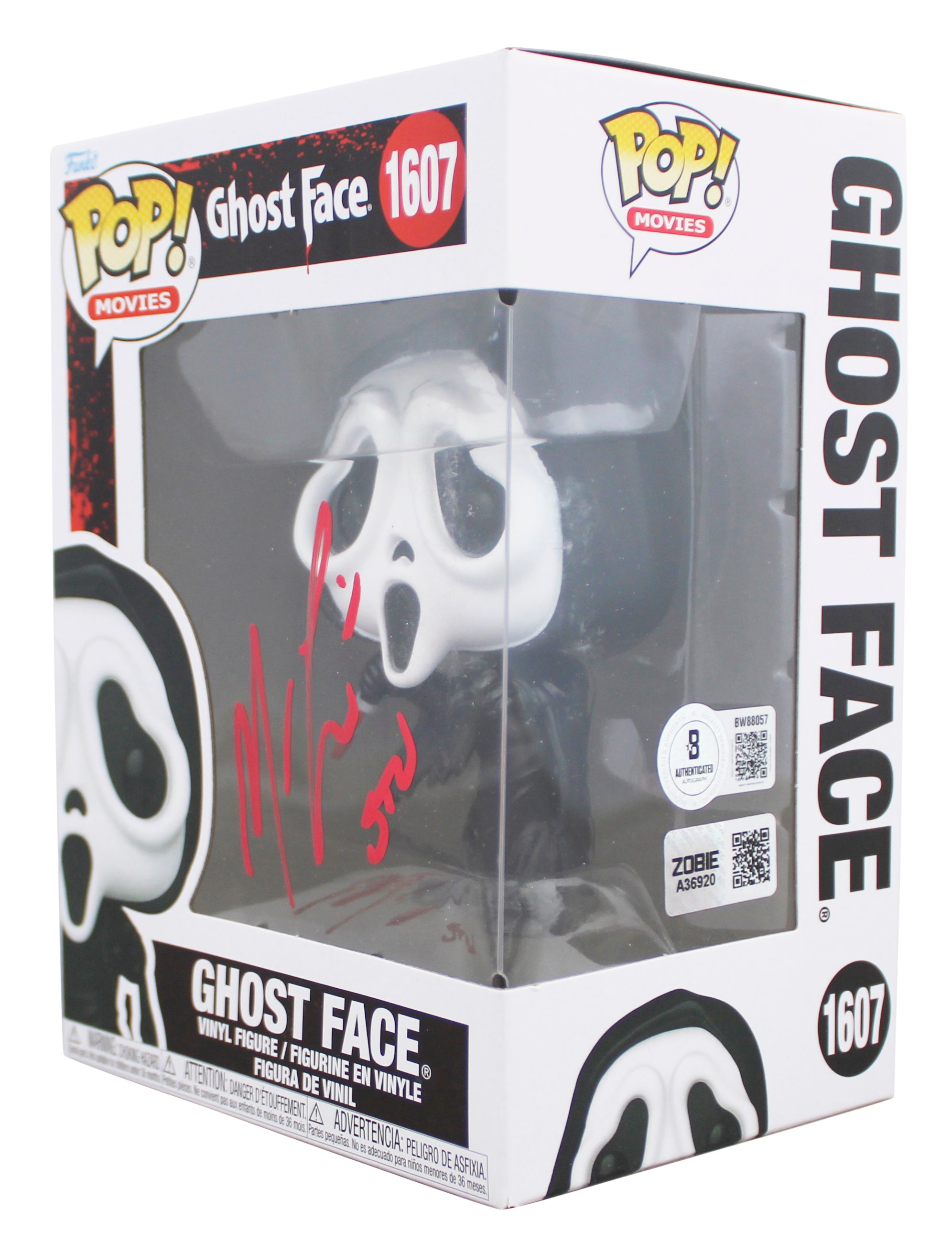 Matthew Lillard Signed Ghost Face #1607 Funko Pop Vinyl Figure BAS #BW88057