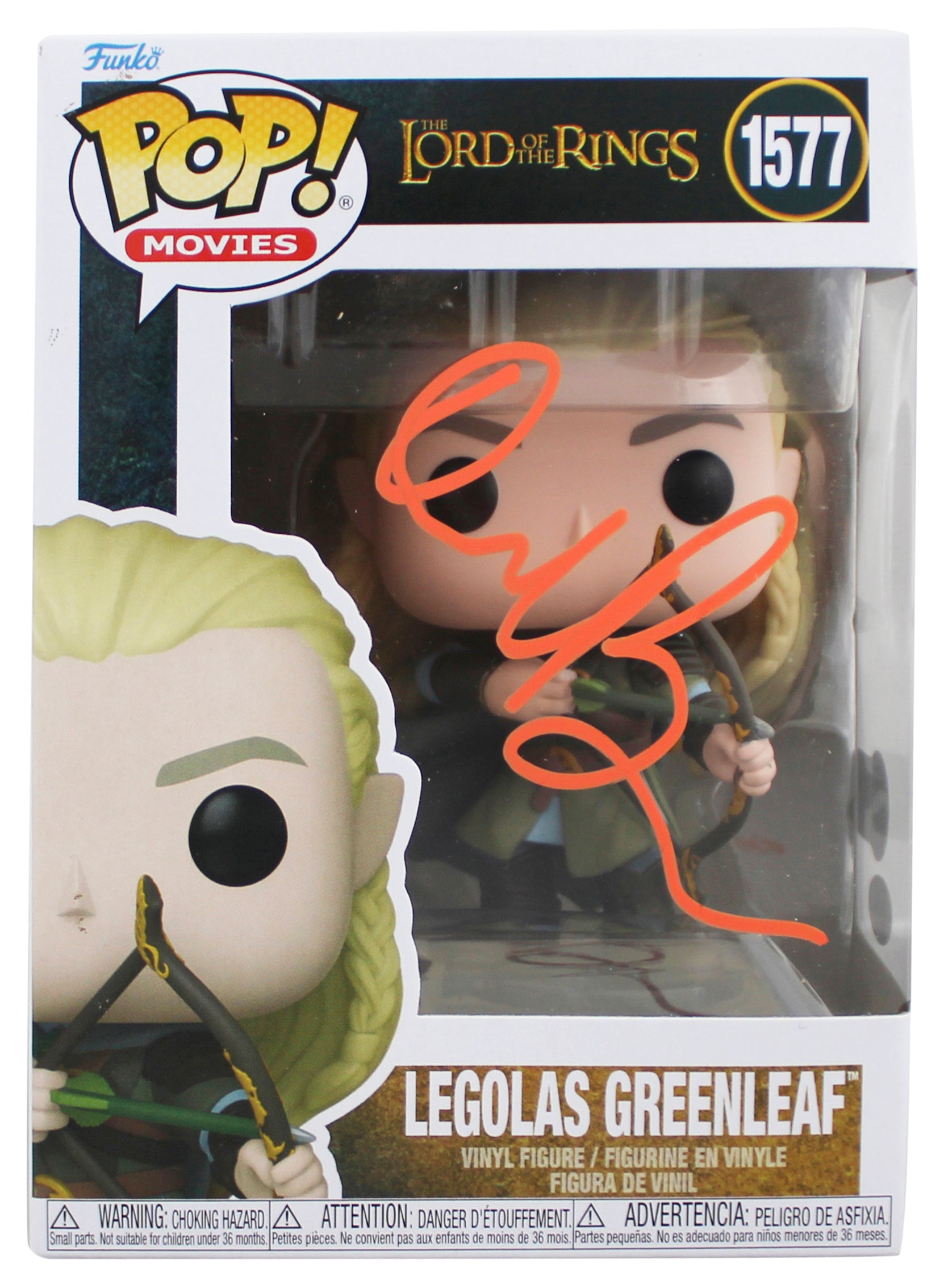 Orlando Bloom LOTR Signed Legolas #628 Funko Pop Vinyl Figure BAS #BW88059