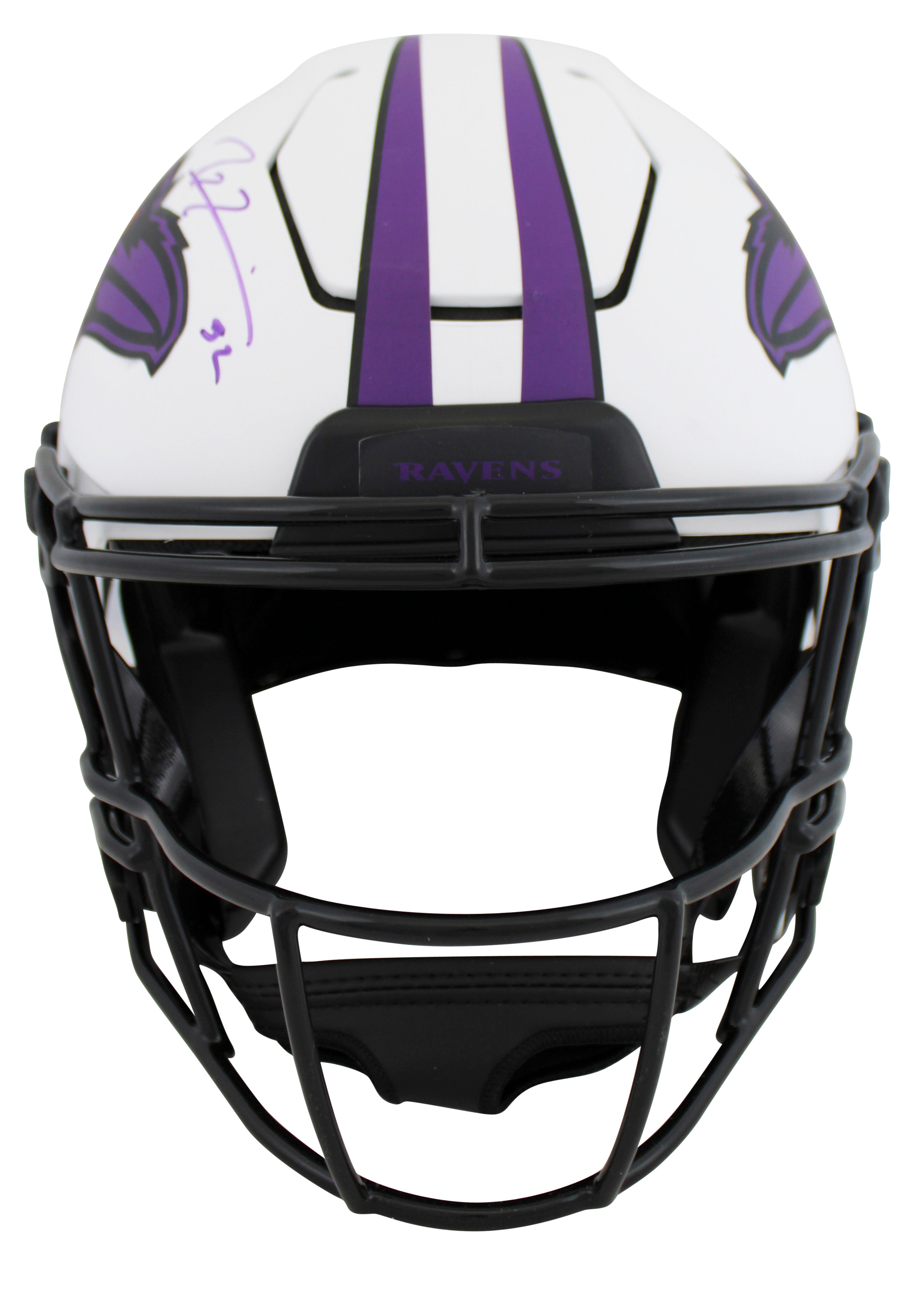 Ravens Ray Lewis Authentic Signed Lunar Speed Flex Full Size Helmet BAS Witness