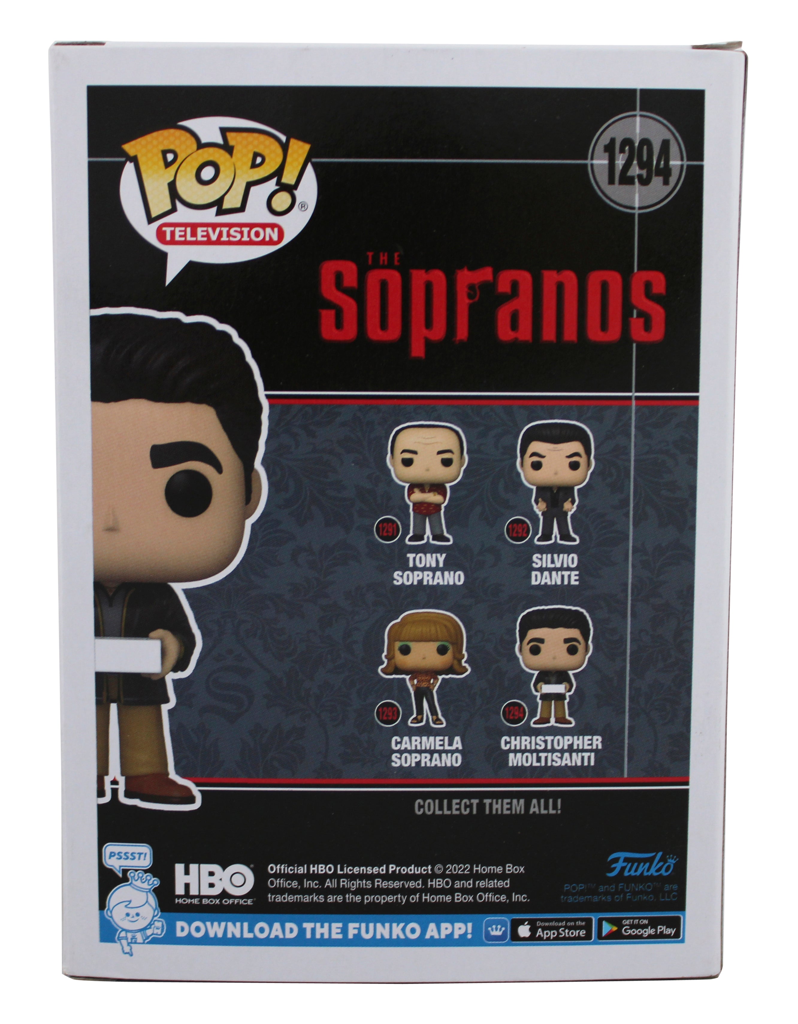 Michael Imperioli Sopranos Signed #1294 Funko Pop Vinyl Figure w/ Blue Sig BAS