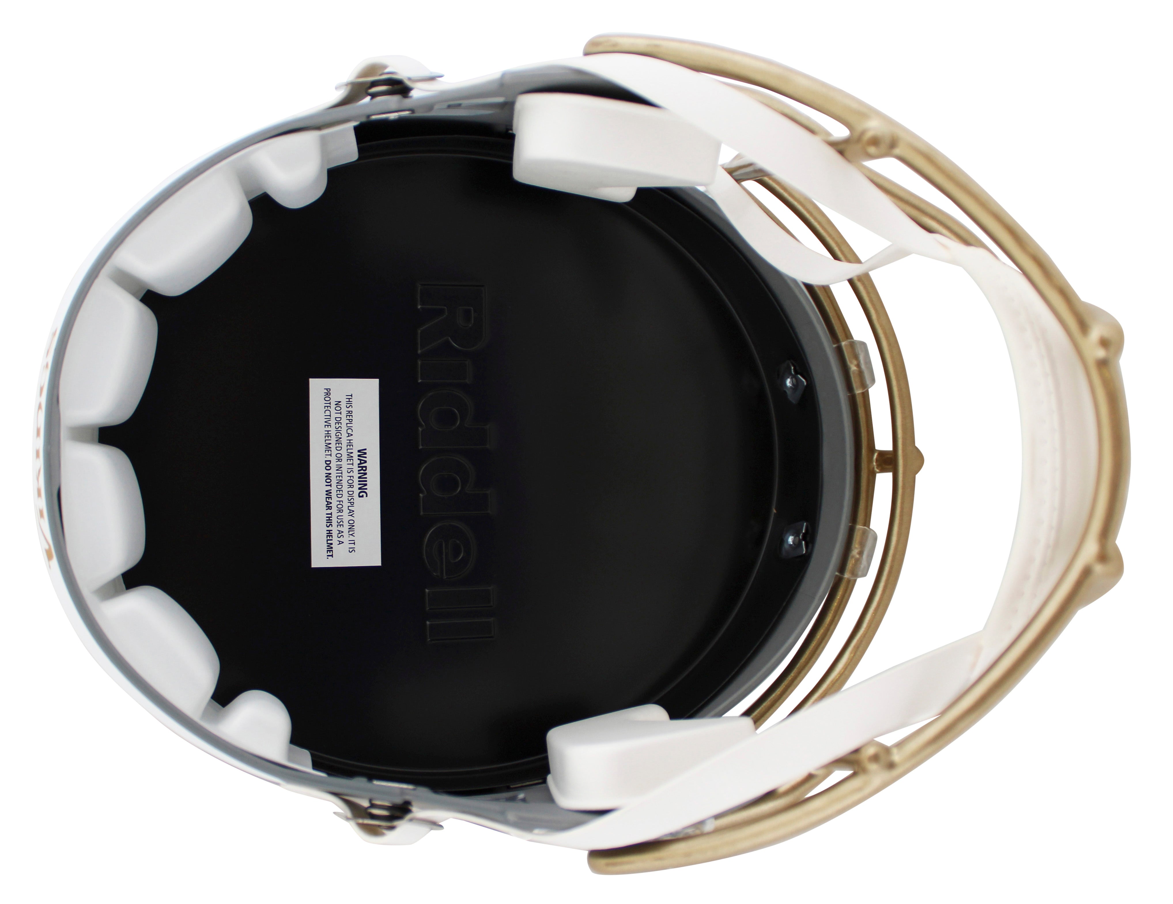 Vikings Adrian Peterson Signed Slate Full Size Speed Rep Helmet W/ Case BAS Wit