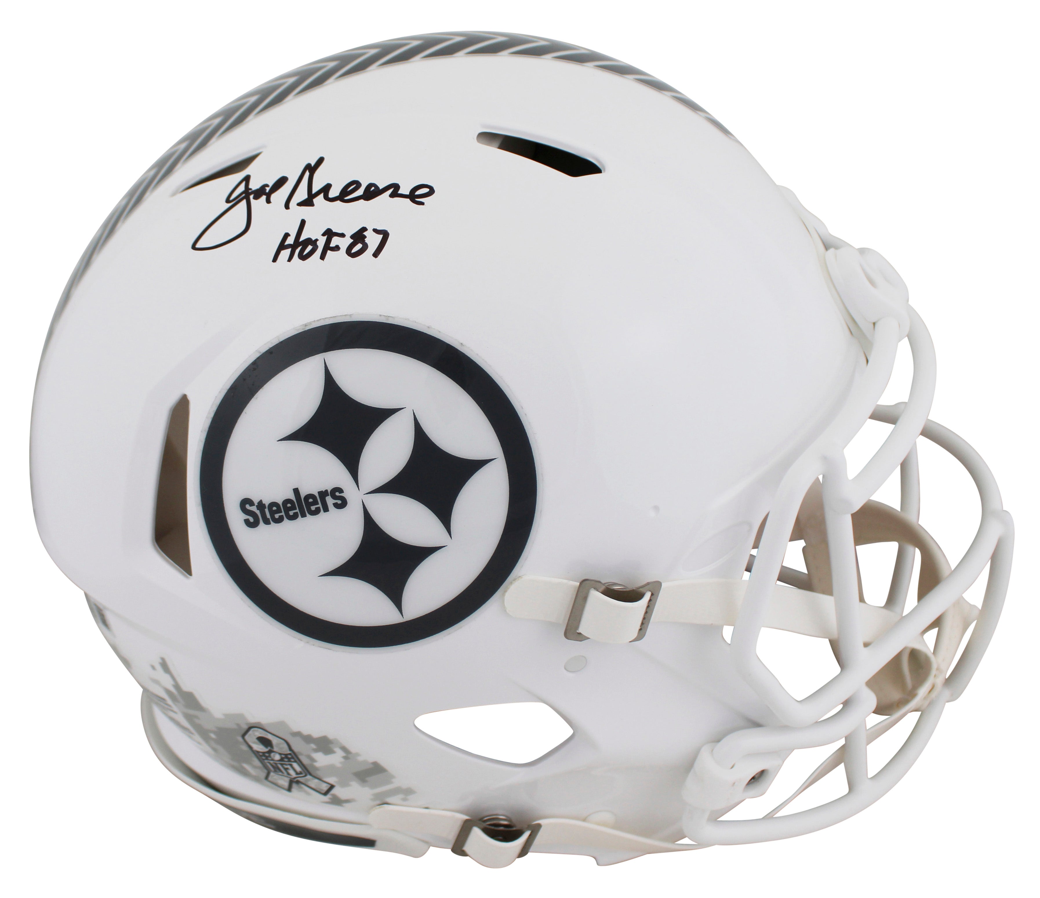 Steelers Joe Greene "HOF" Signed STS III F/S Speed Proline Helmet W/ Case BAS W
