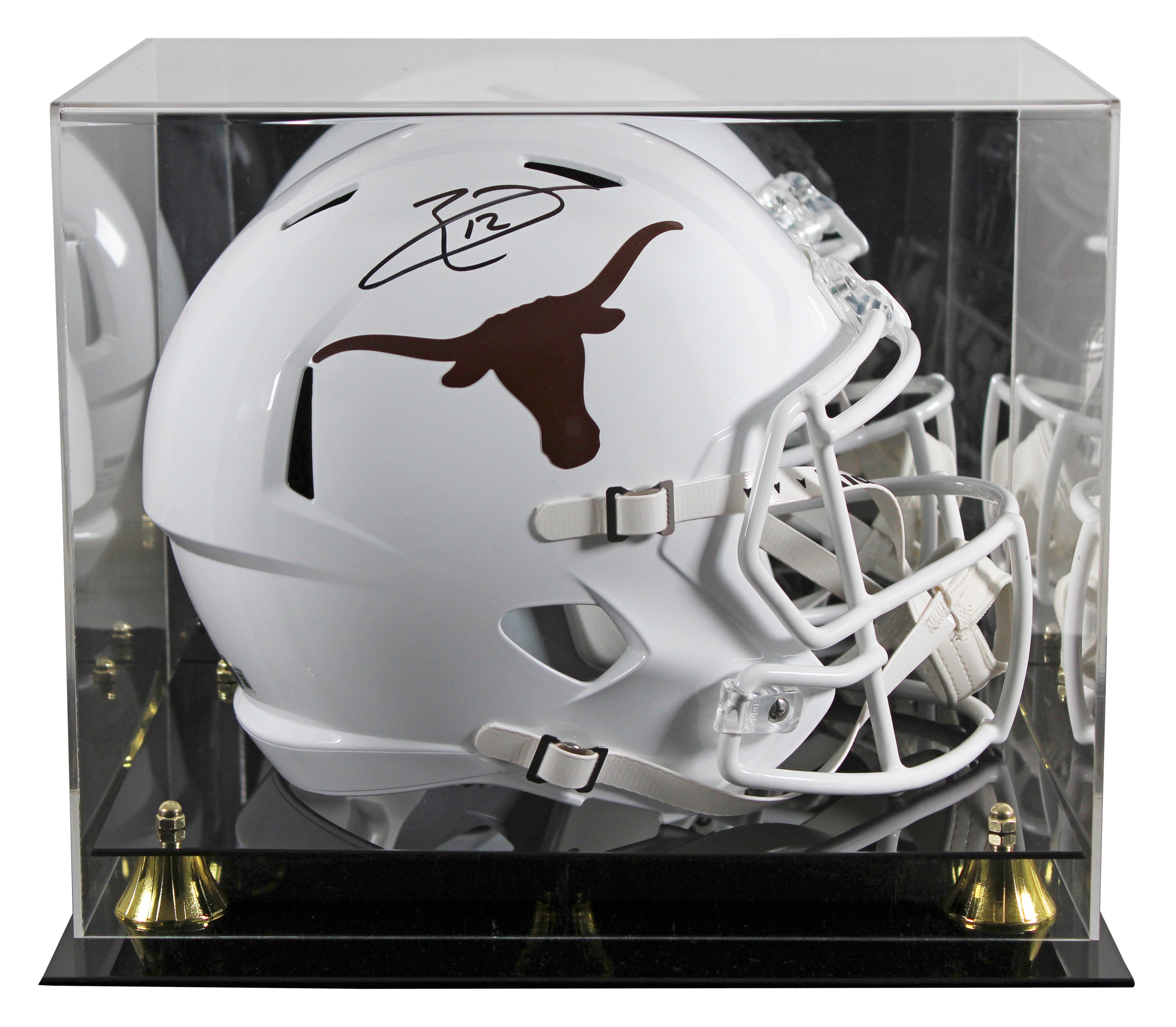Texas Earl Thomas Signed Full Size Speed Rep Helmet W/ Case BAS Witnessed