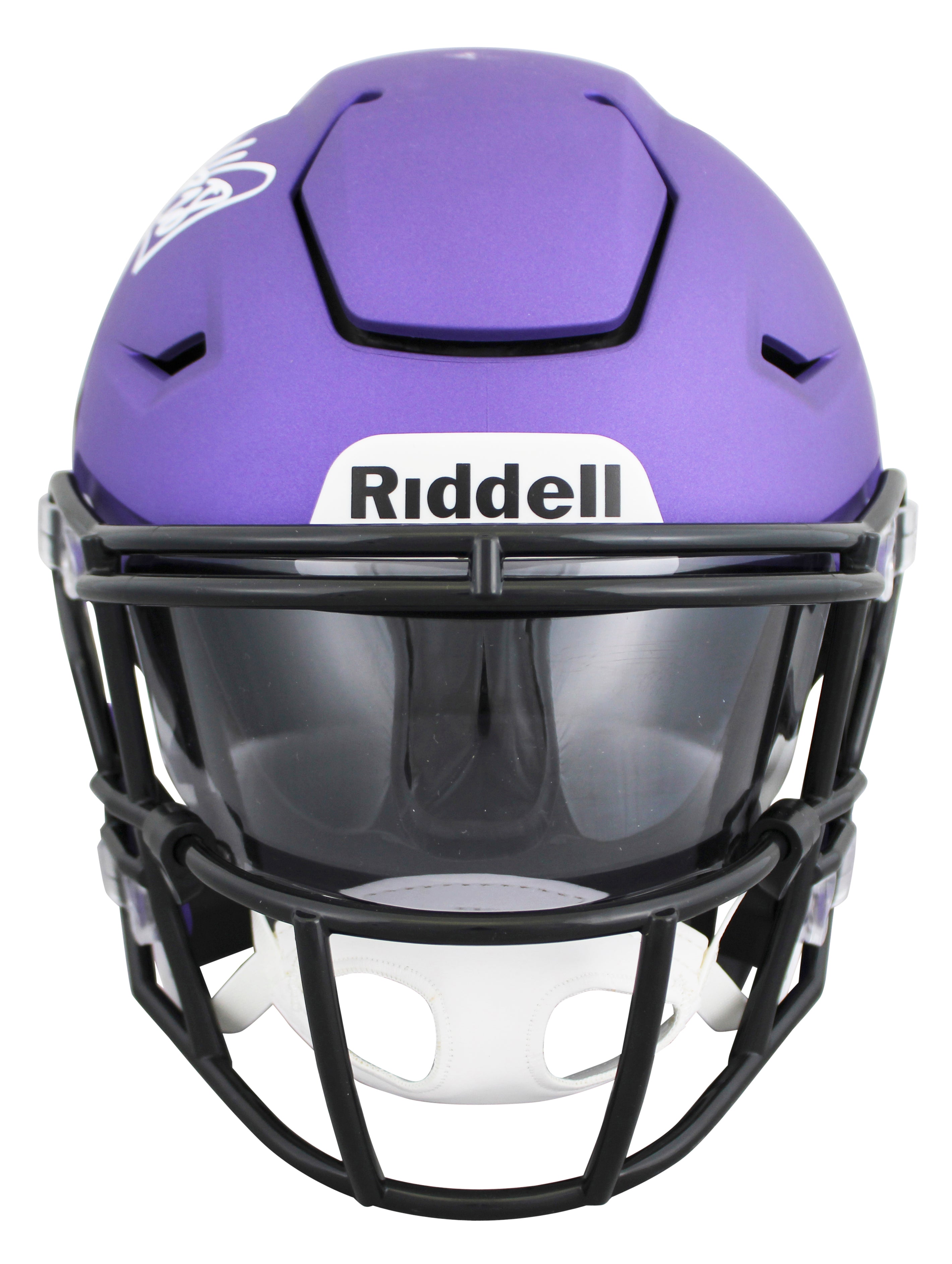 Vikings Adrian Peterson Authentic Signed Speed Flex Midi Helmet BAS Witnessed