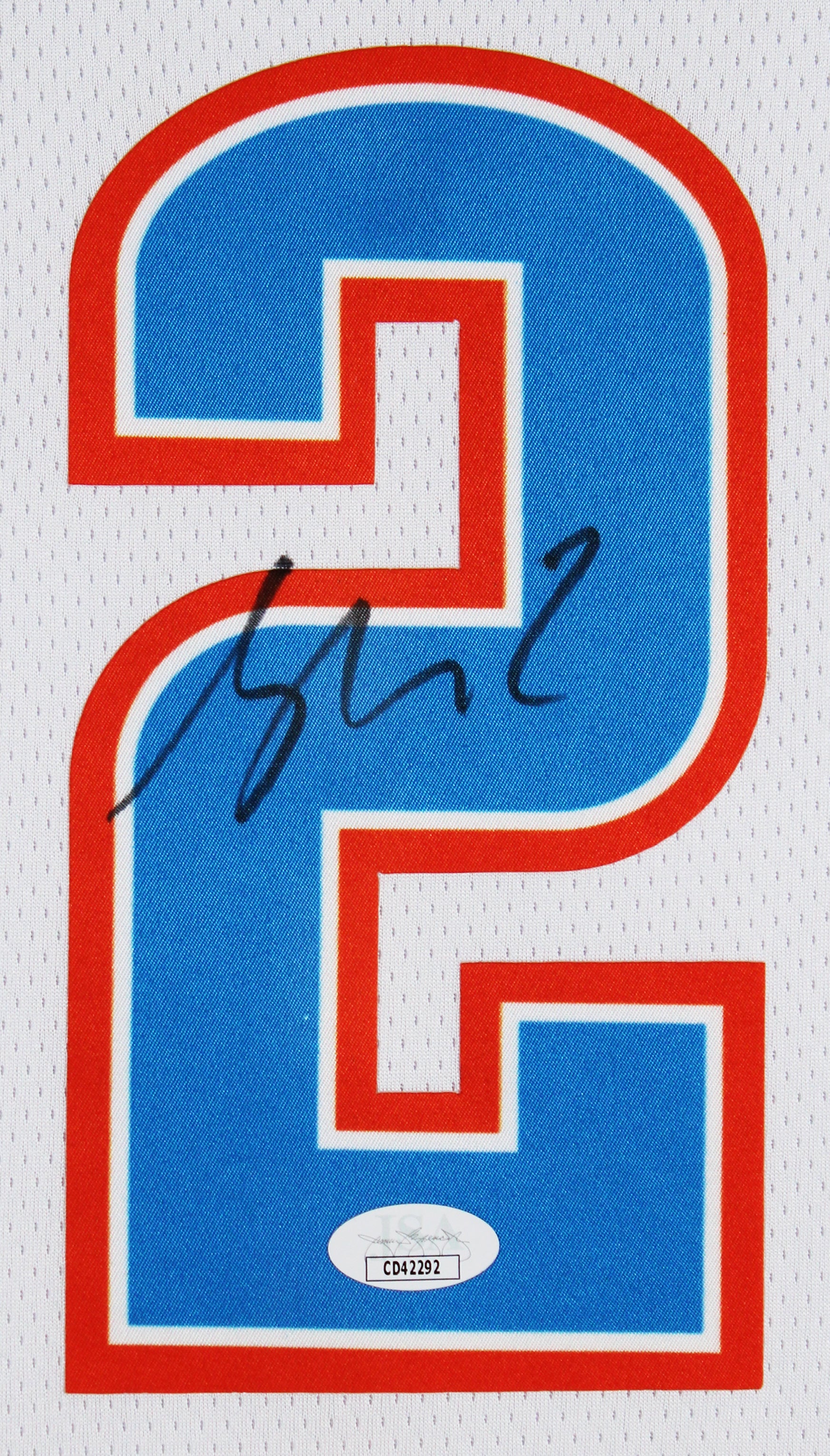 Thunder Shai Gilgeous-Alexander Signed White Nike Framed Jersey JSA #CD42292