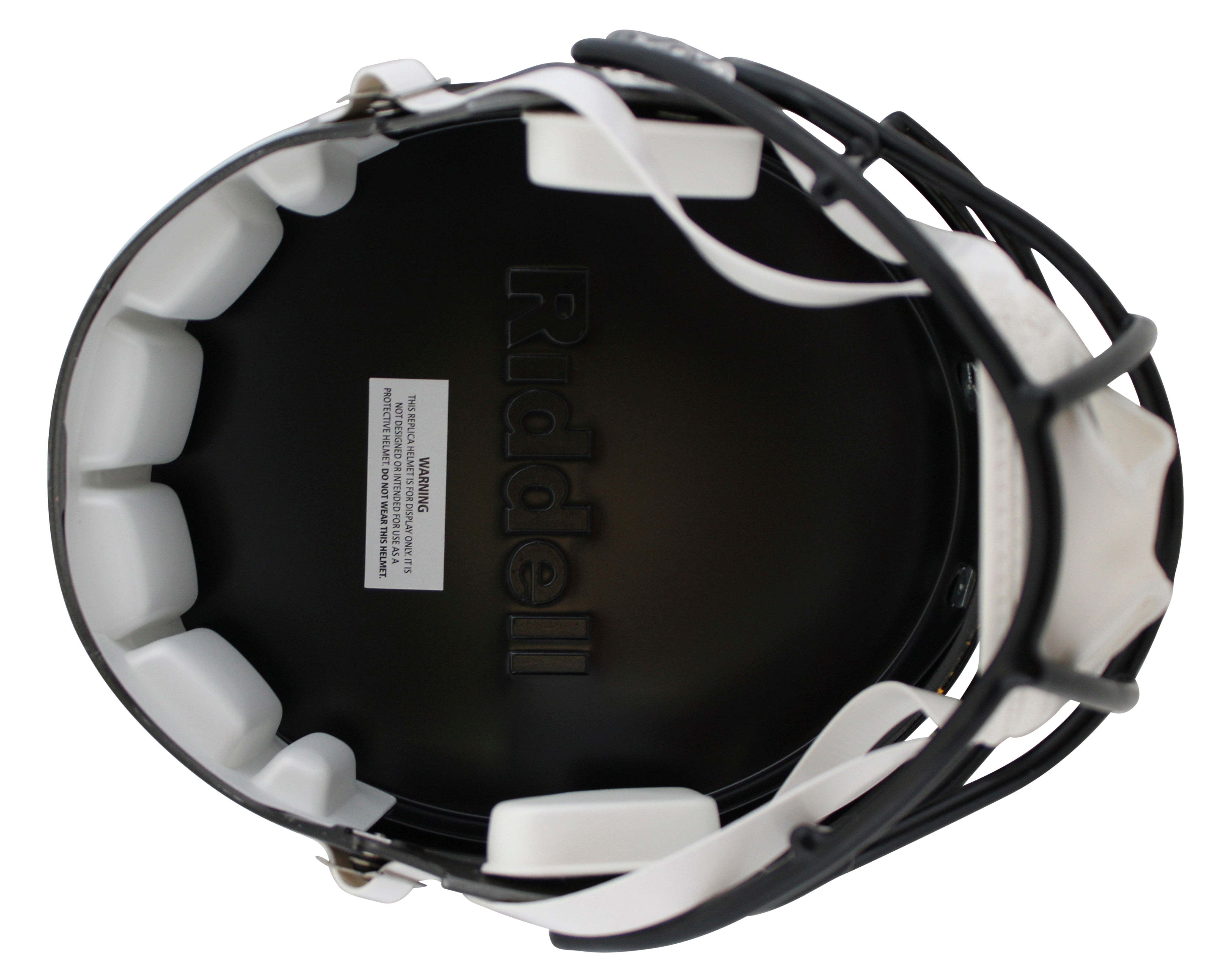 Ravens Ray Lewis & Ed Reed Signed Full Size Speed Rep Helmet w/ Case BAS Wit 2