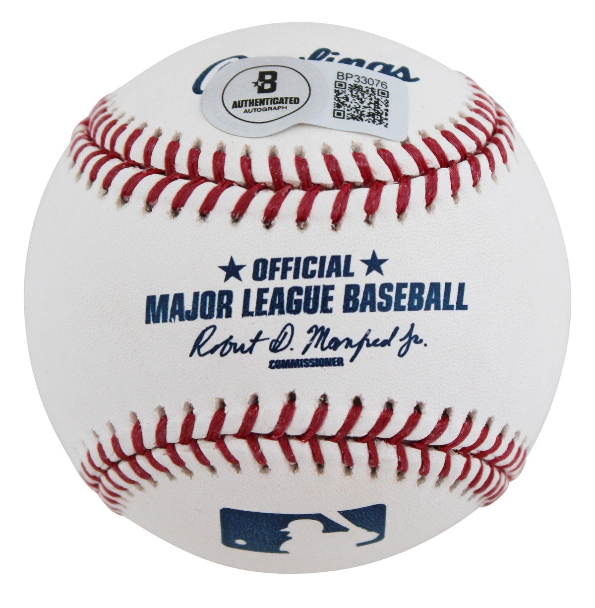 Braves John Smoltz "HOF 15" Authentic Signed Manfred Oml Baseball BAS #BP33076
