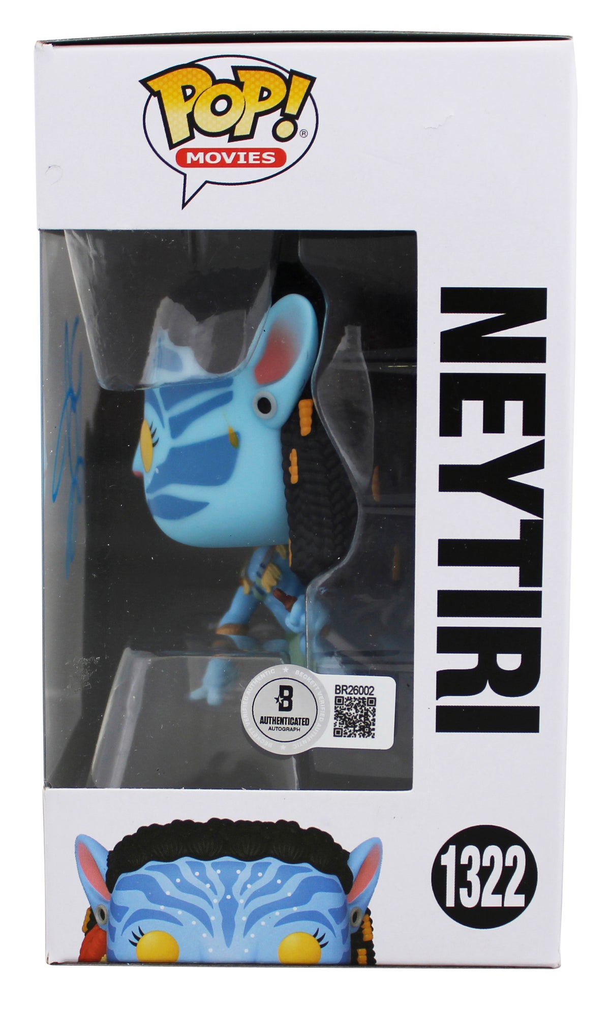 Zoe Saldana Avatar Signed Neytiri #1322 Funko Pop Vinyl Figure BAS #BR26002