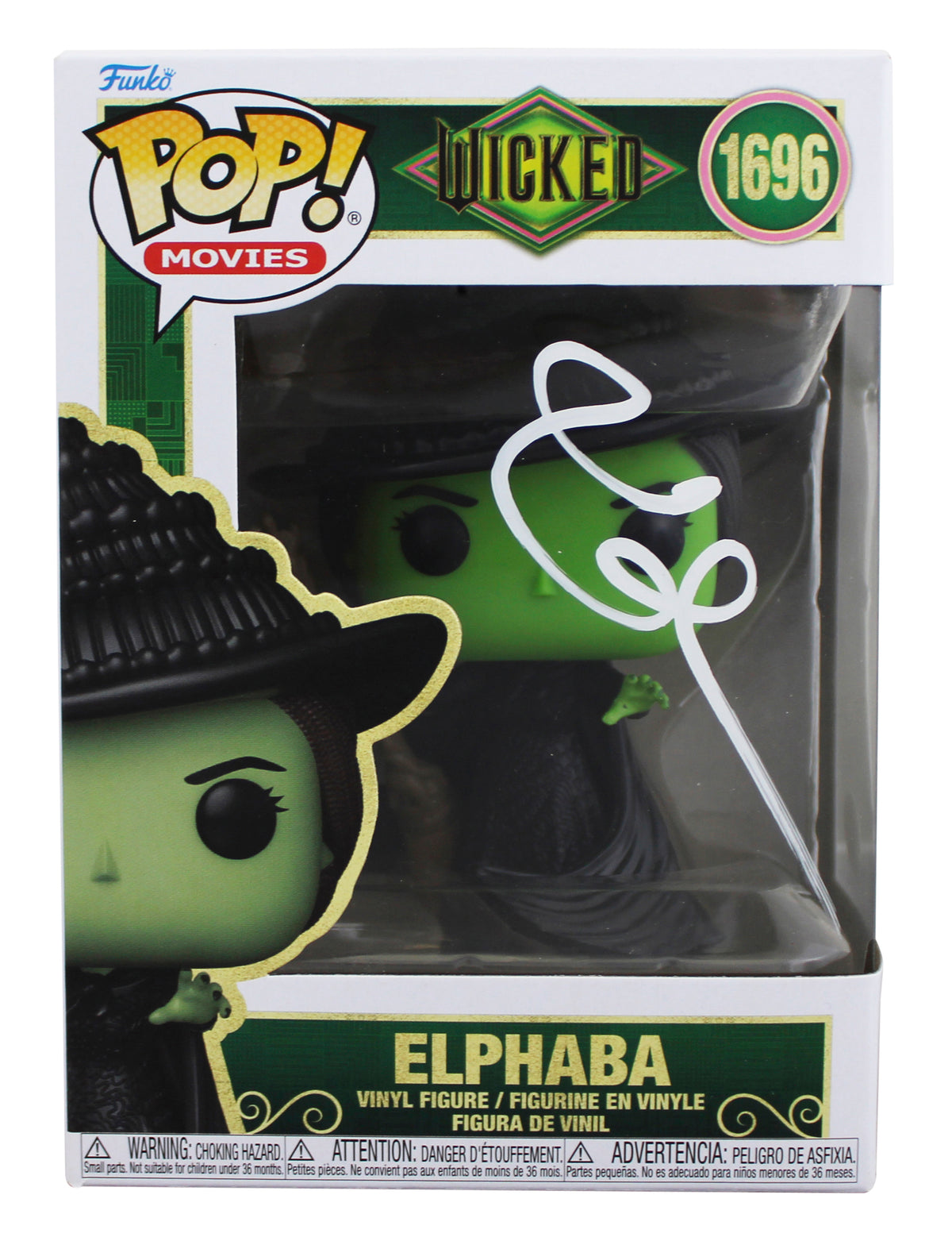 Cynthia Erivo Wicked Signed Elphaba #1696 Funko Pop Vinyl Figure JSA #CE80725