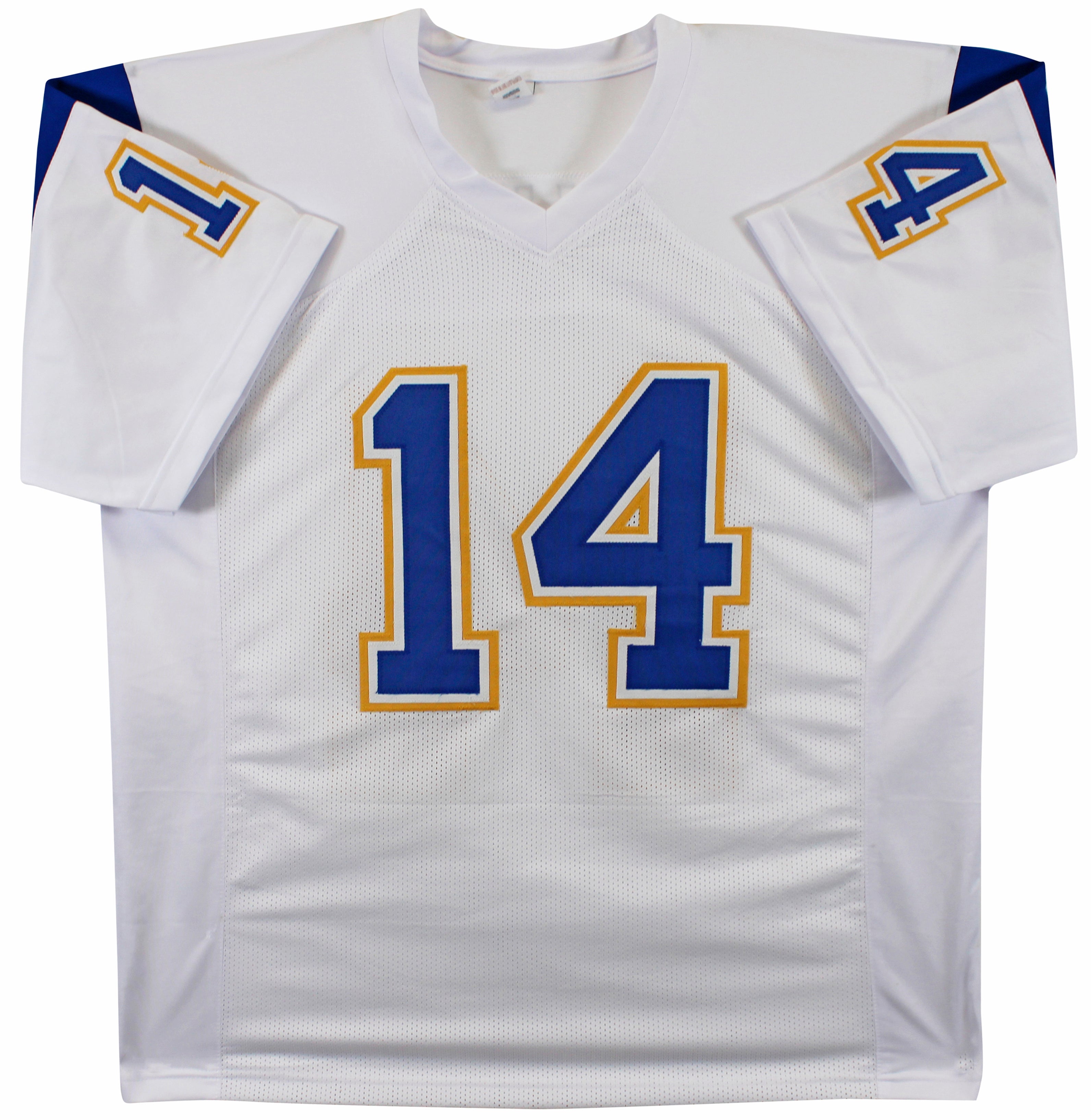 Dan Fouts Authentic Signed White Throwback Pro Style Jersey BAS Witnessed
