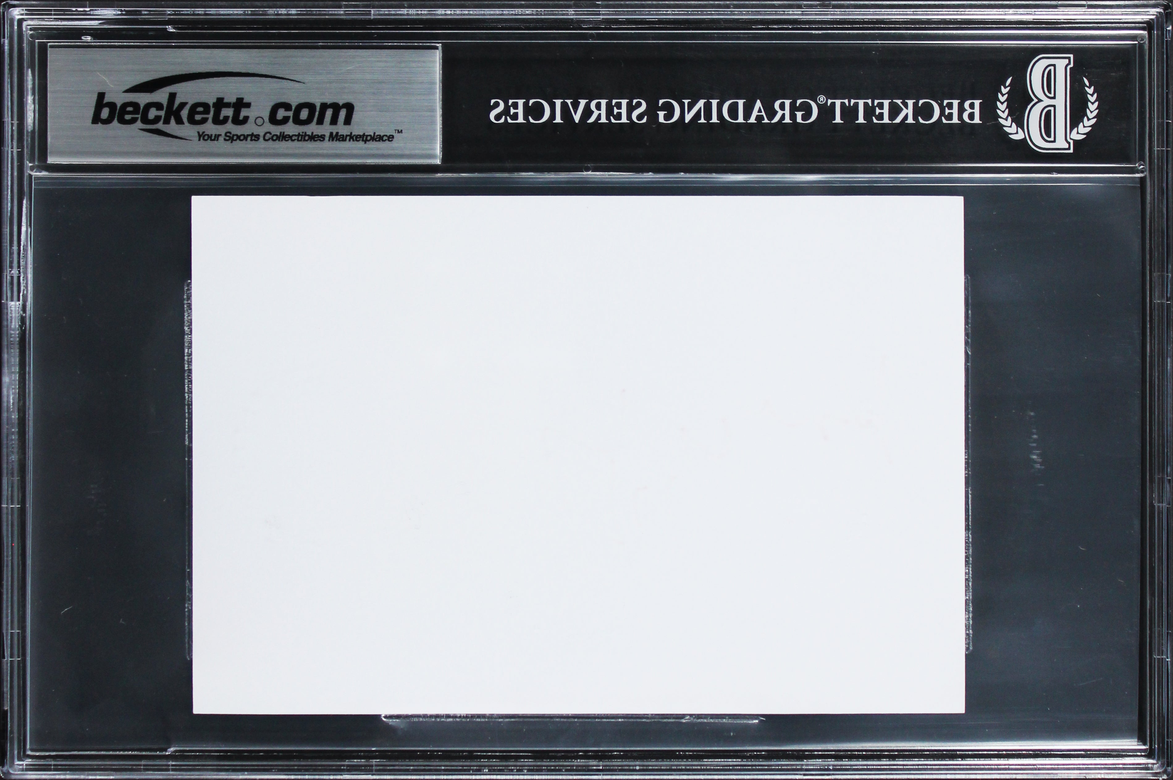 Oilers Wayne Gretzky Authentic Signed 4x6 Index Card Autographed BAS Slabbed 1