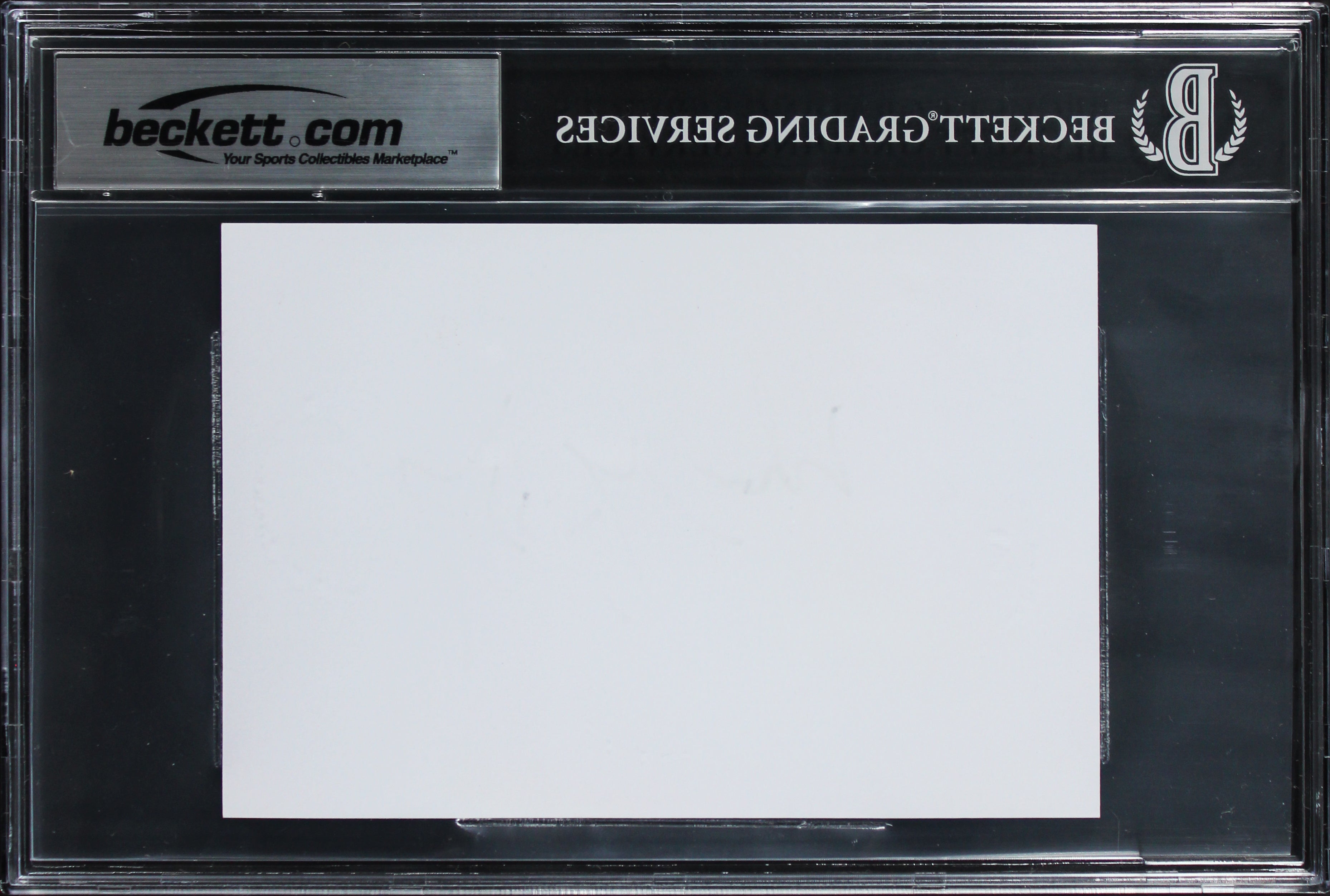 Oilers Wayne Gretzky Authentic Signed 4x6 Index Card Autographed BAS Slabbed 3