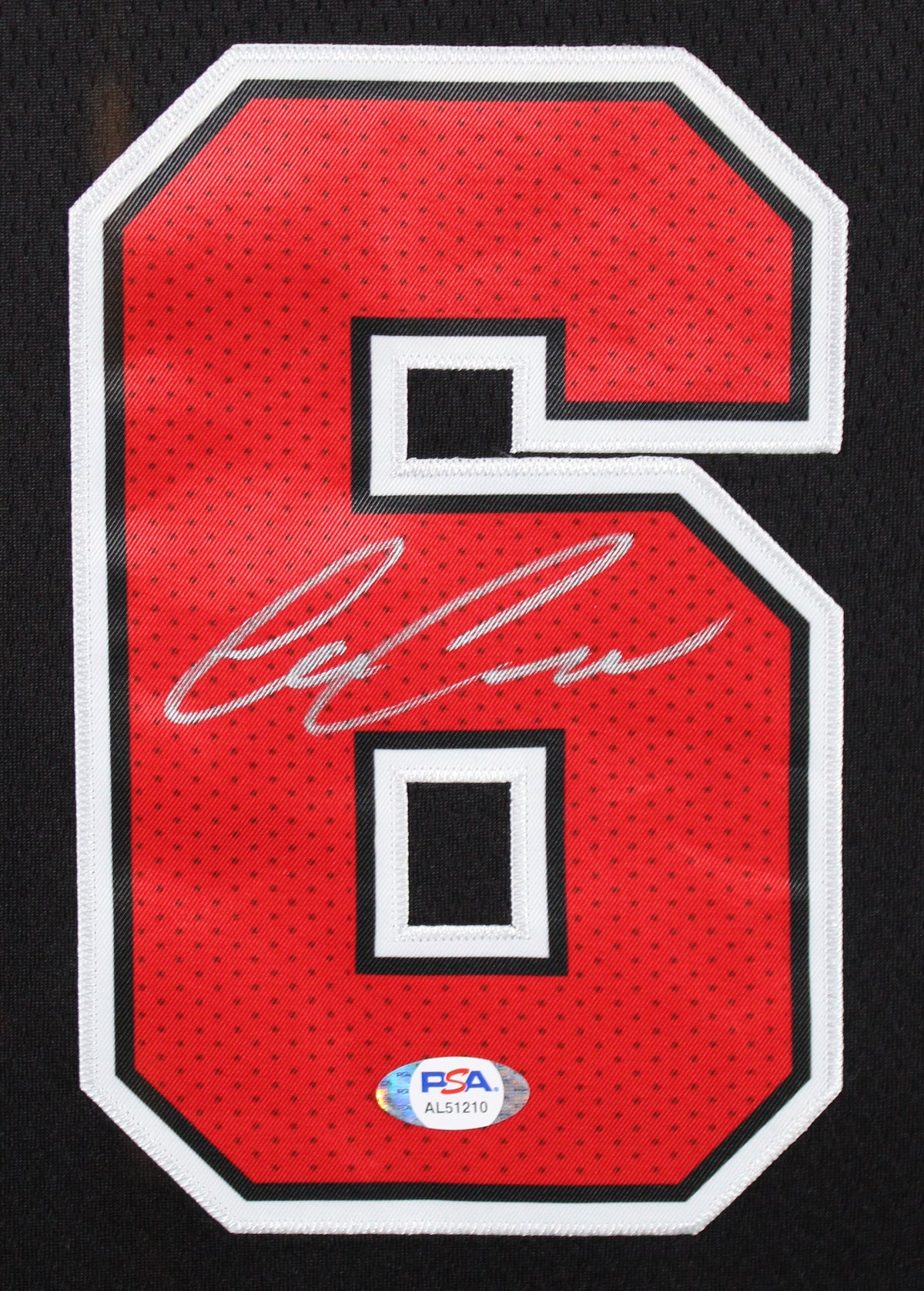 Bulls Alex Caruso Authentic Signed Black Nike Framed Jersey PSA/DNA #AL51210