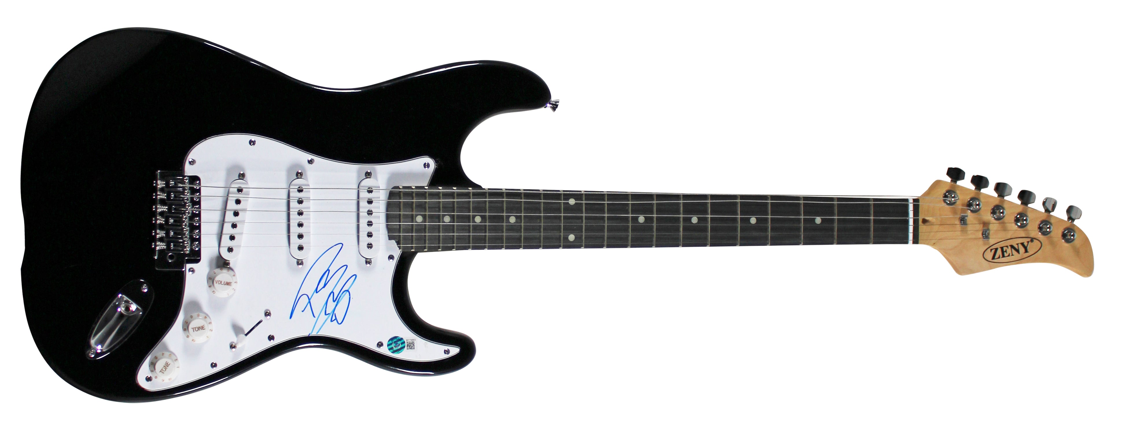 Post Malone Authentic Signed Black Electric Guitar Autographed BAS #BF79883