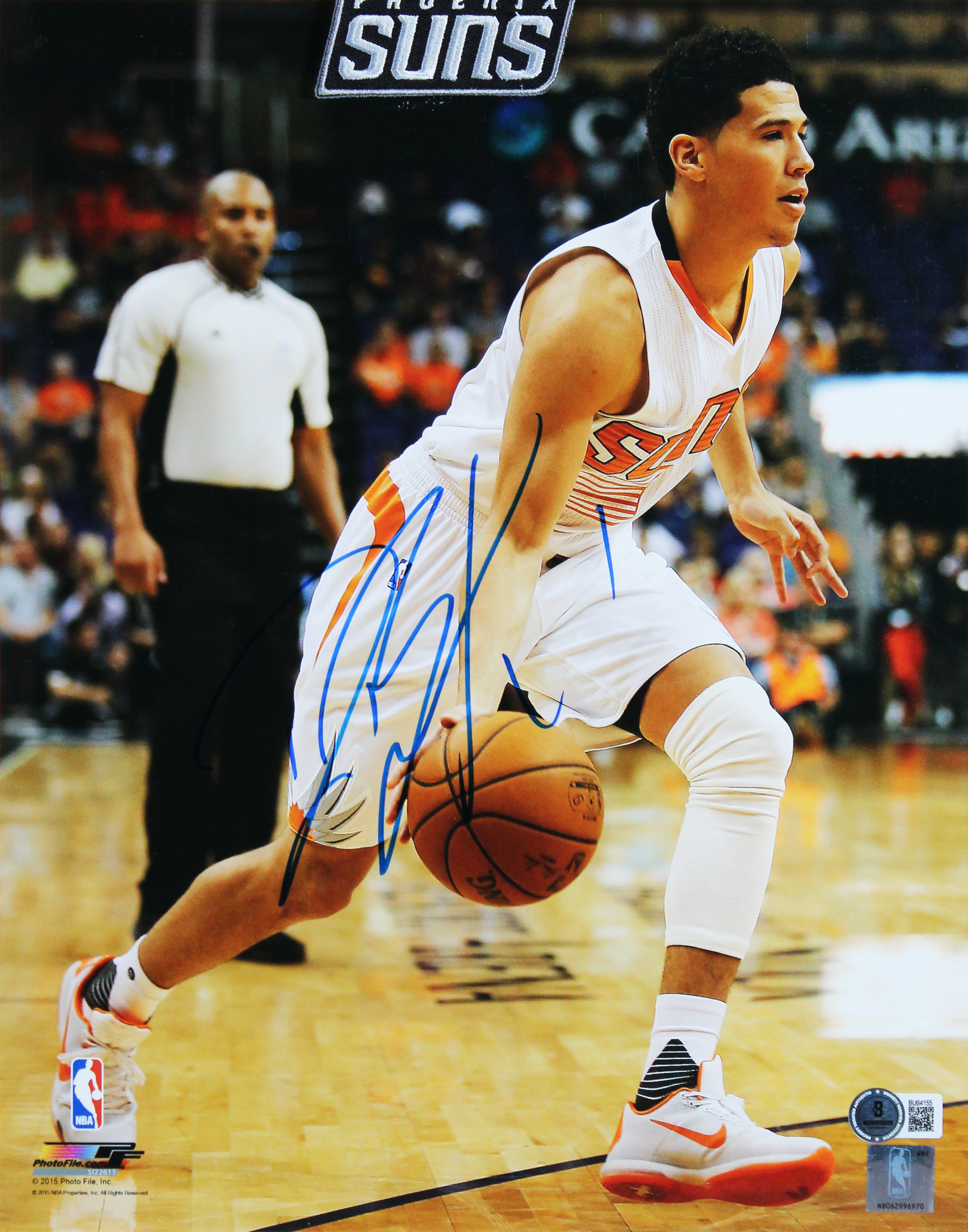 Suns Devin Booker Authentic Signed 11x14 Framed Photo Autographed BAS #BU64155