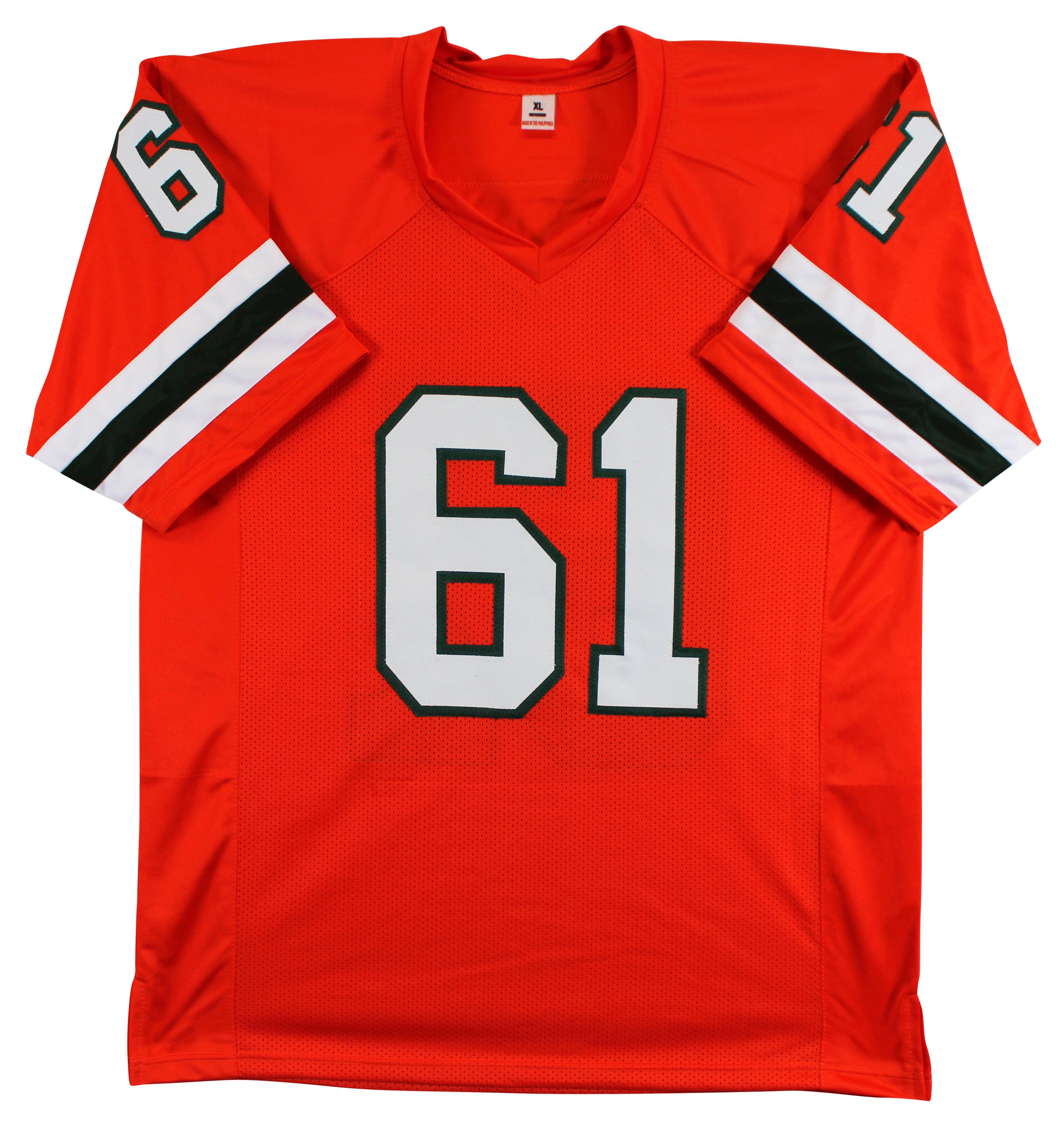 Miami Francis Mauigoa Authentic Signed Orange Pro Style Jersey Autographed JSA