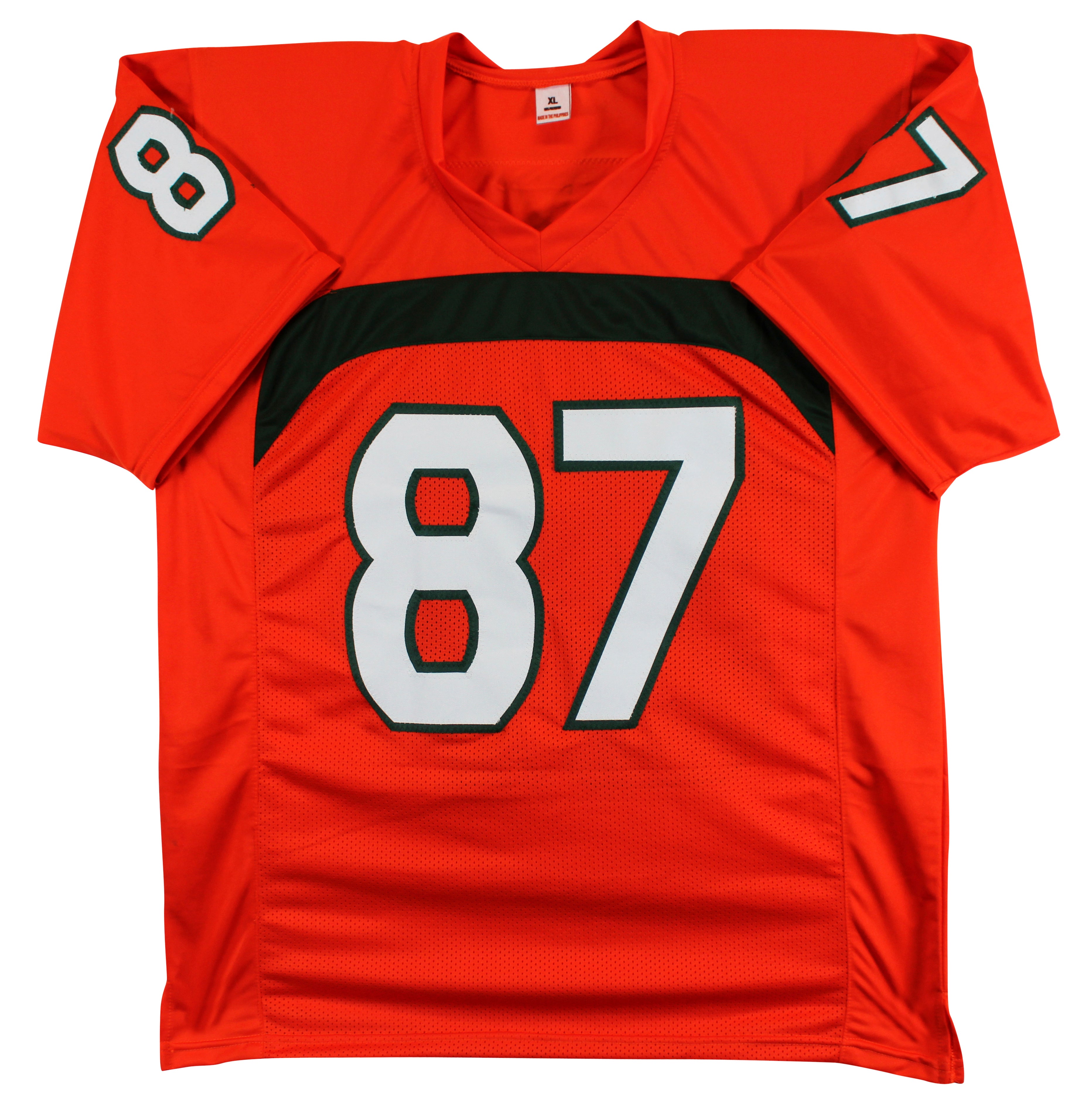 Miami Reggie Wayne Authentic Signed Orange Pro Style Jersey BAS Witnessed